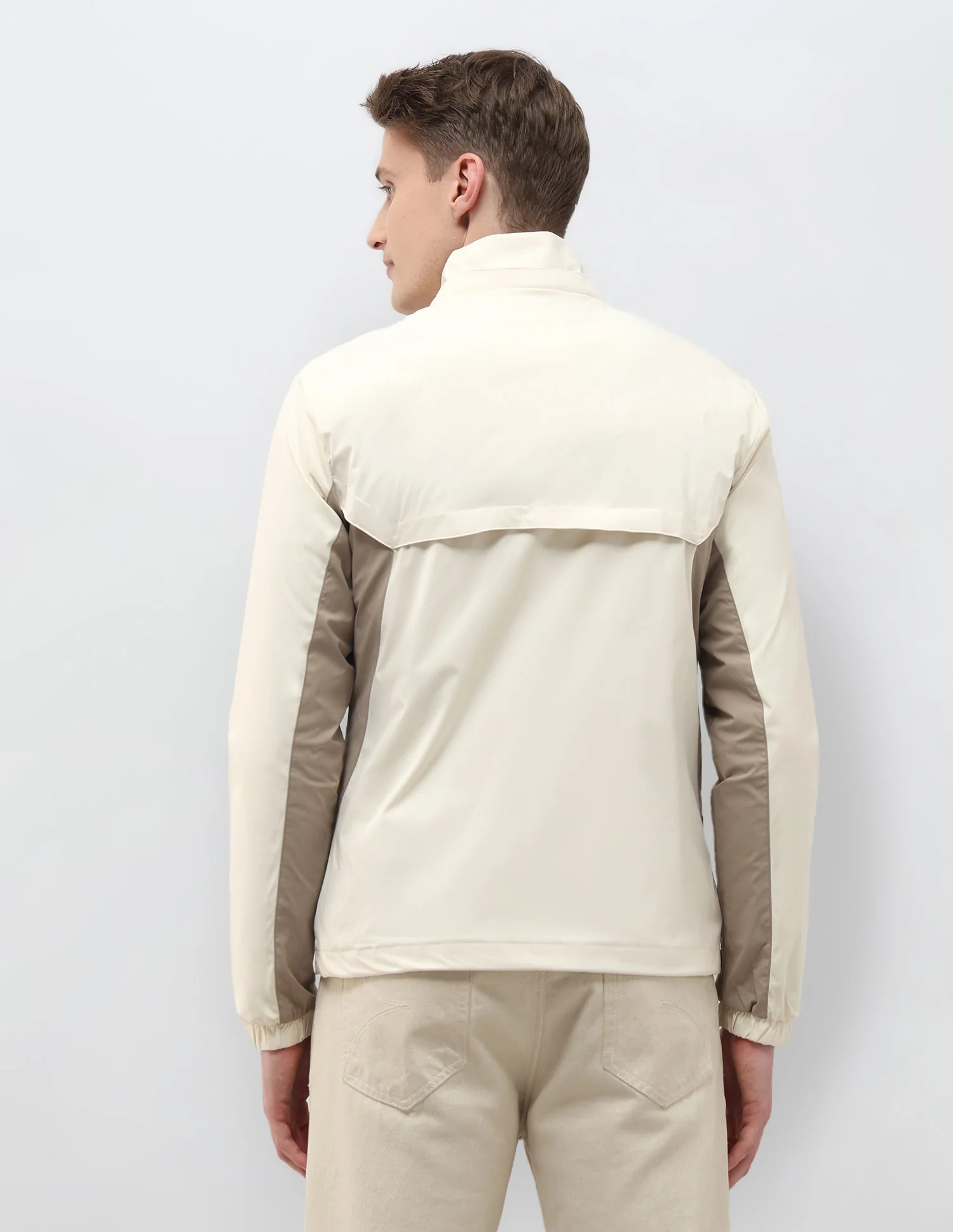 Packable Detachable Hood Colour Blocked Jacket - Image 5
