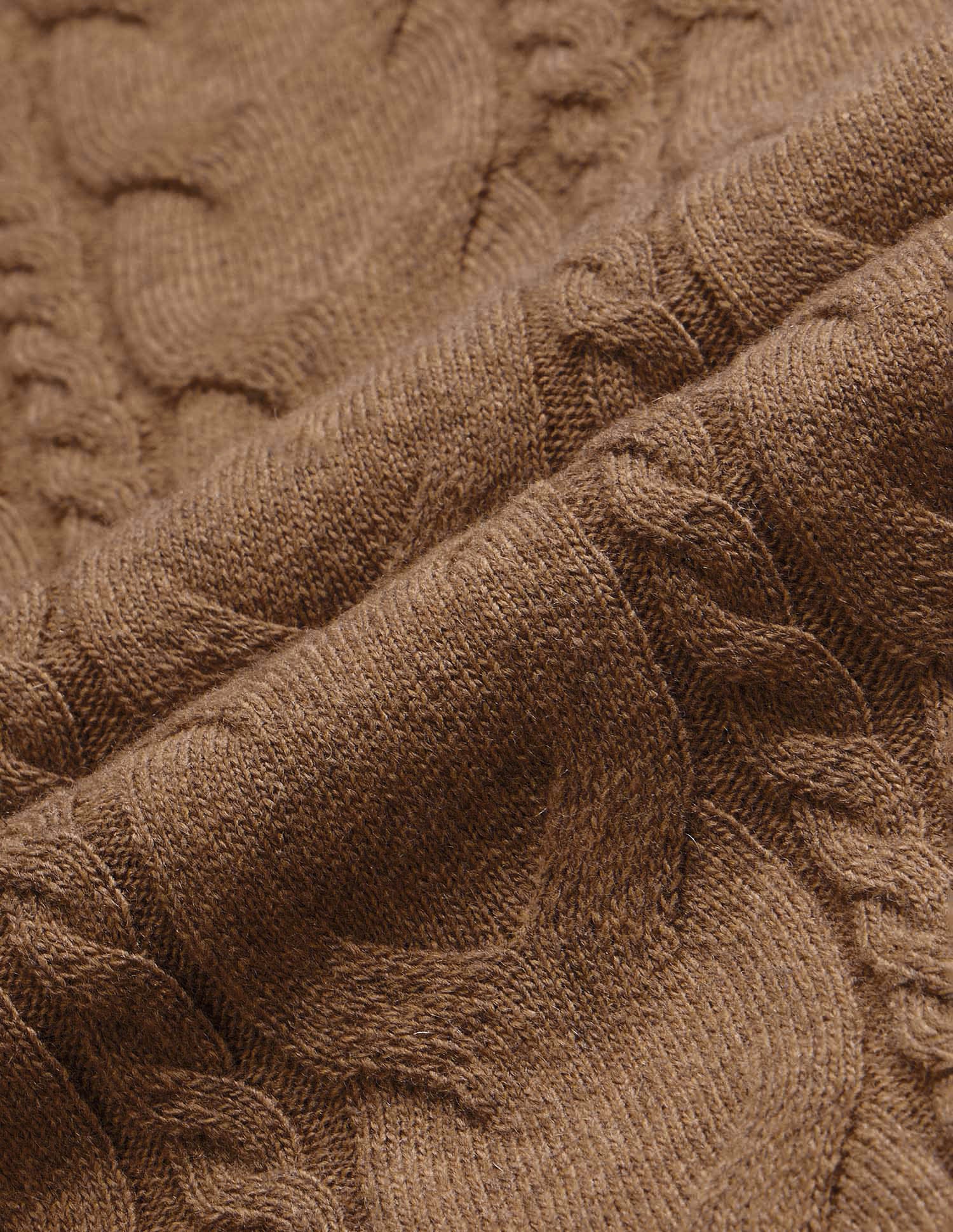 Patterned Cable Knit Regular Fit Sweater - Image 2