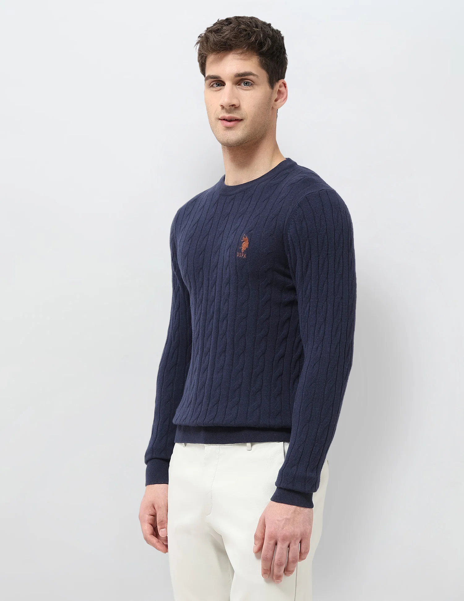 Patterned Knit Regular Fit Sweater - Image 4