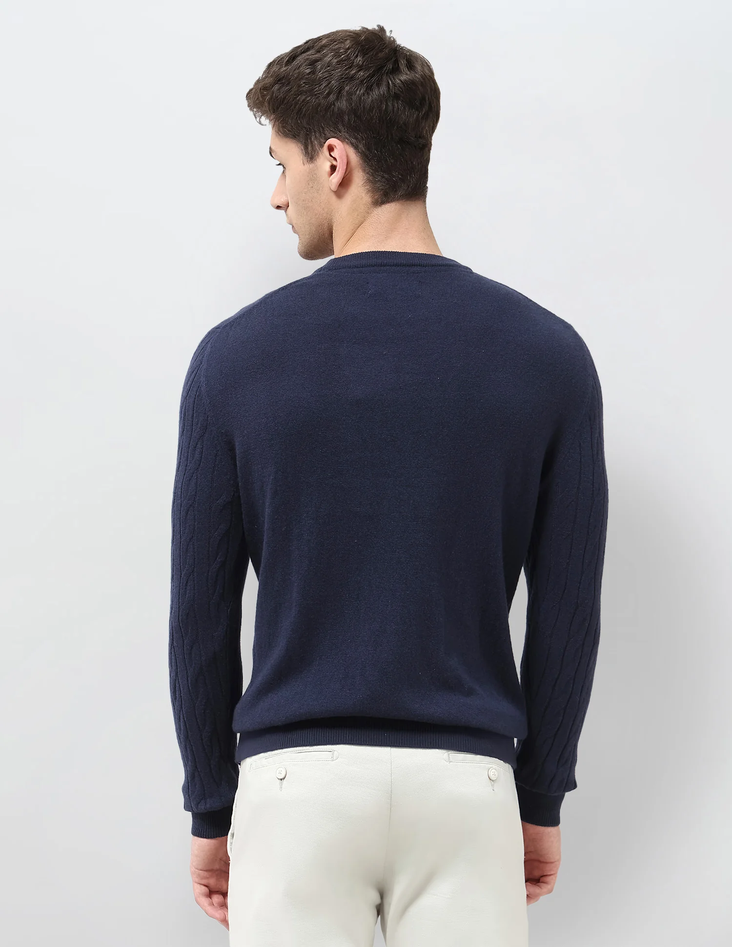 Patterned Knit Regular Fit Sweater - Image 5