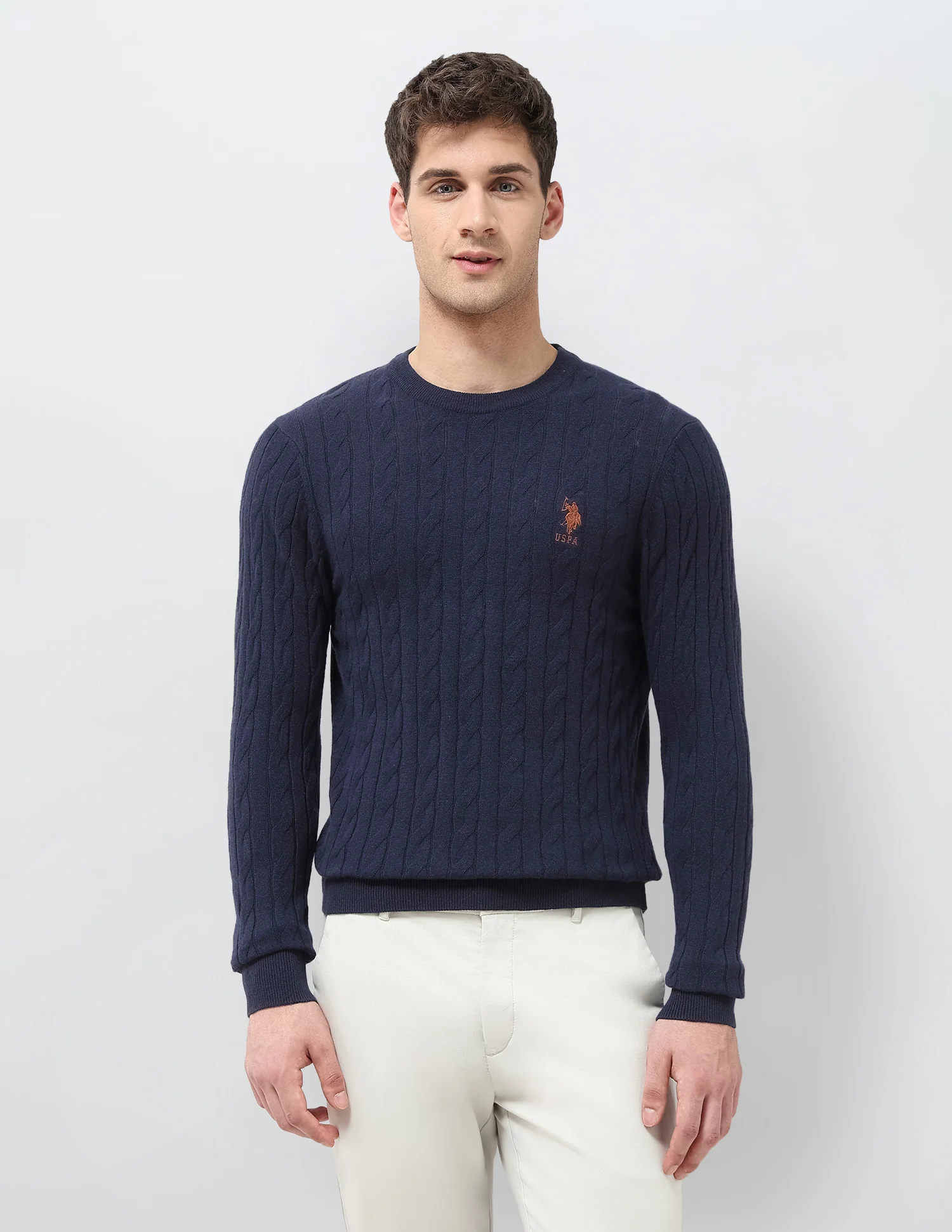 Patterned Knit Regular Fit Sweater - Image 6