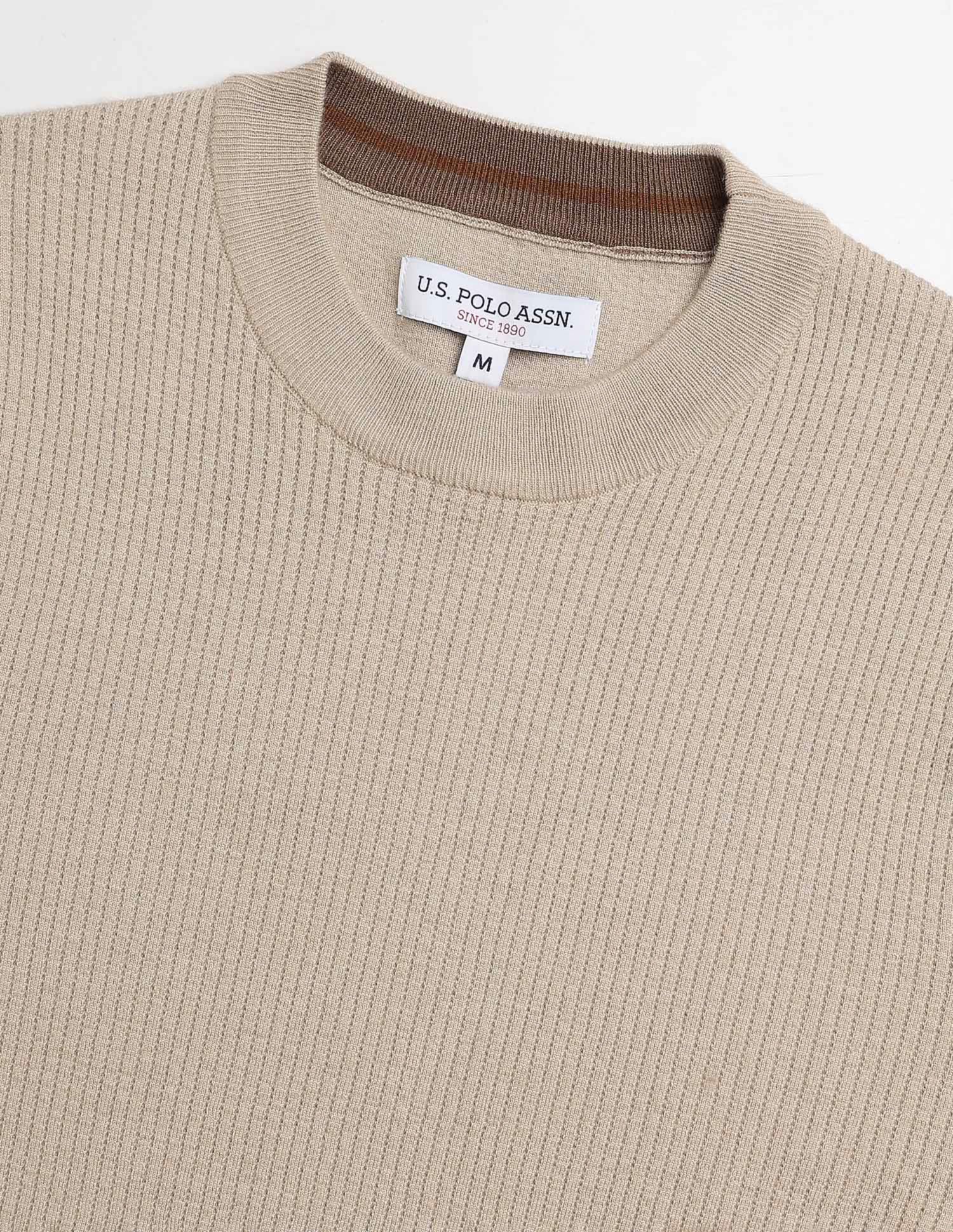 Patterned Knit Regular Fit Sweater - Image 9