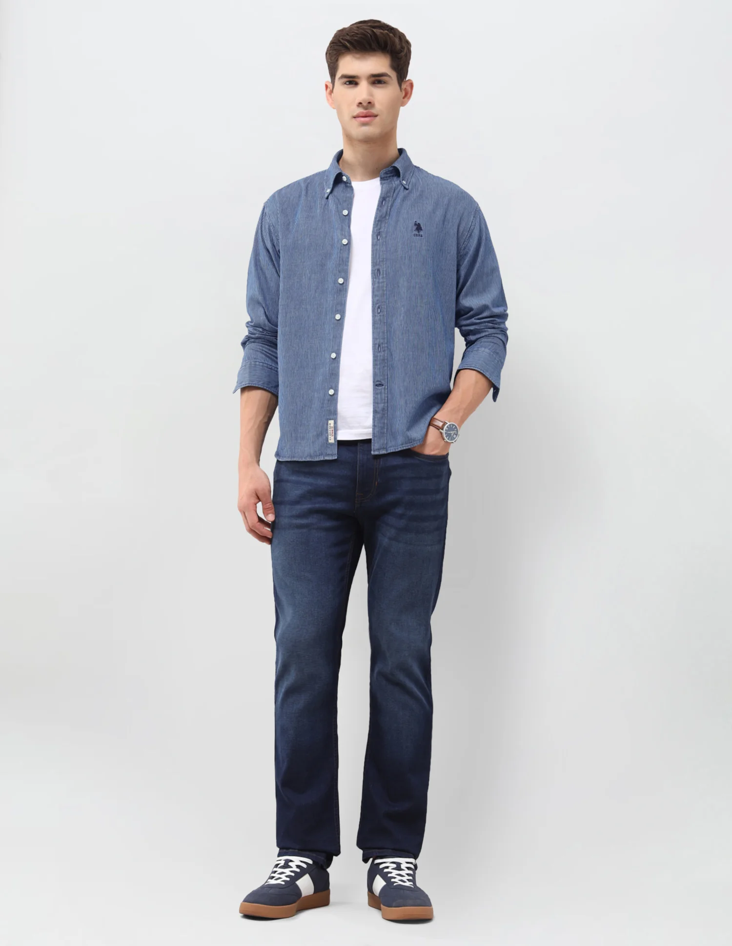Pinstriped Dobby Shirt - Image 3