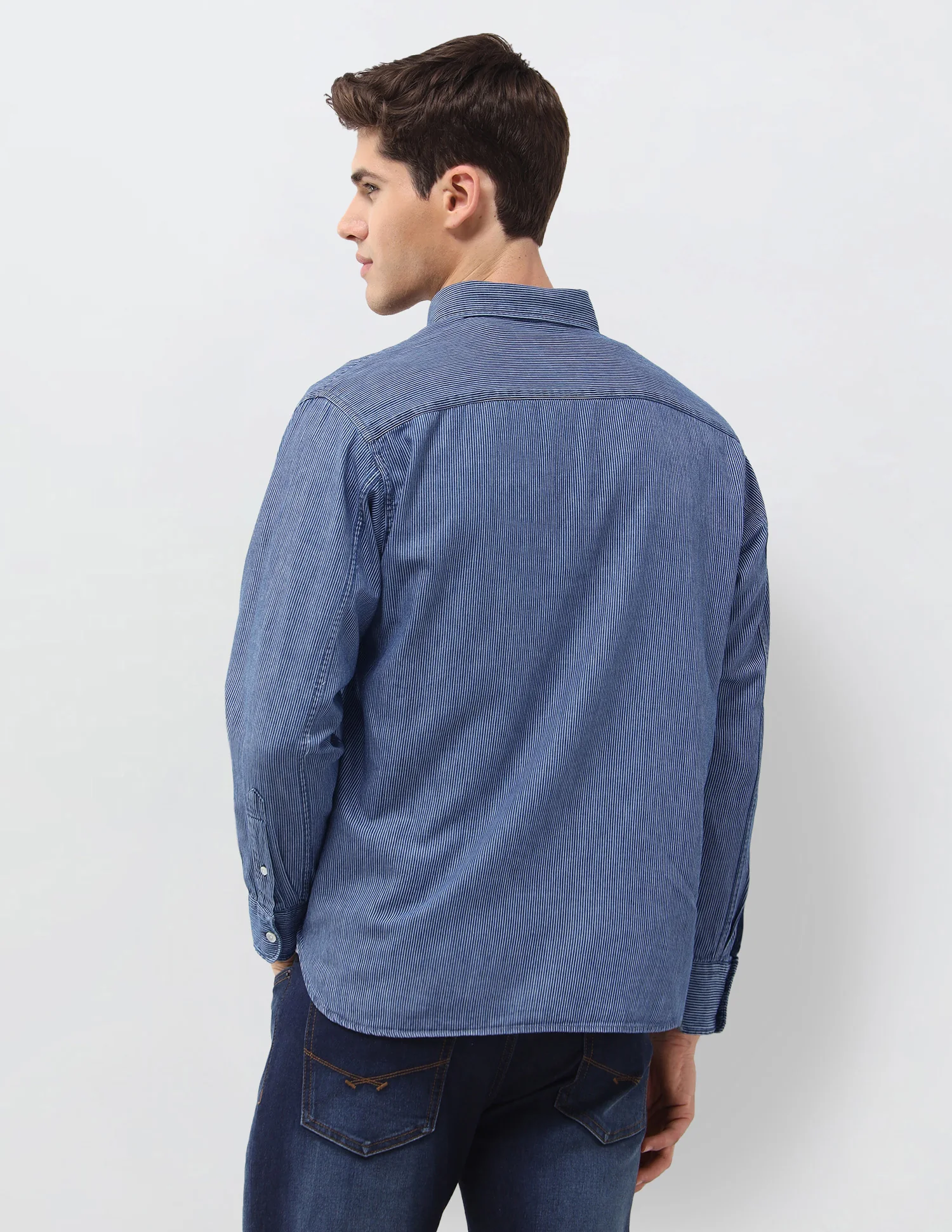 Pinstriped Dobby Shirt - Image 5