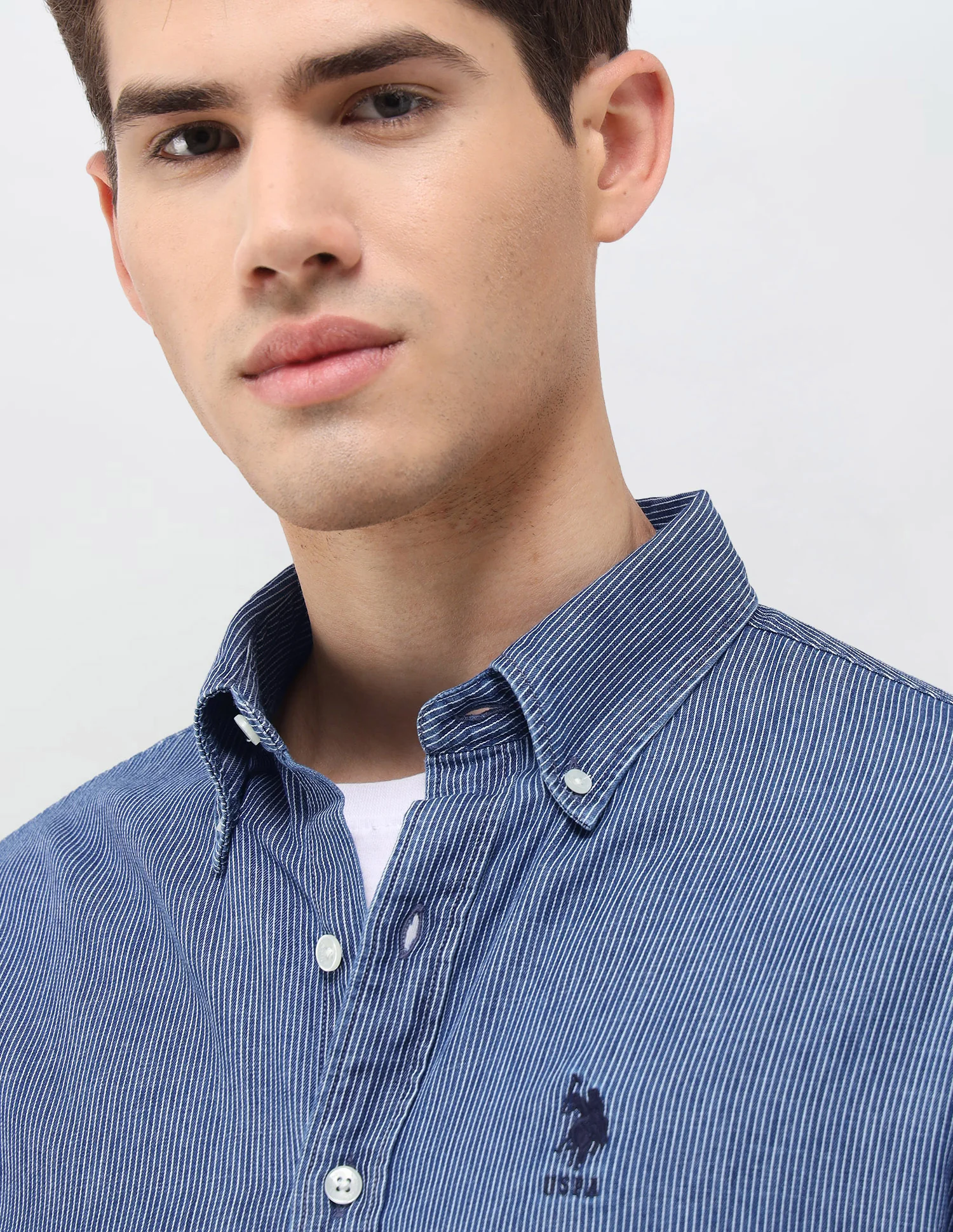 Pinstriped Dobby Shirt - Image 7