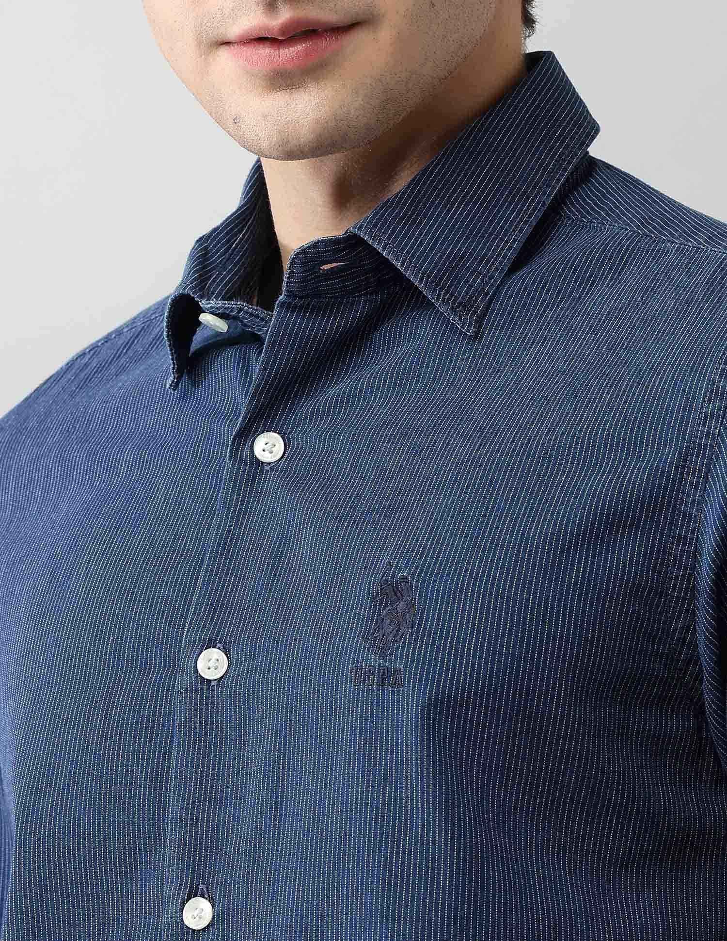PinStriped Regular Fit Poplin Shirt - Image 7