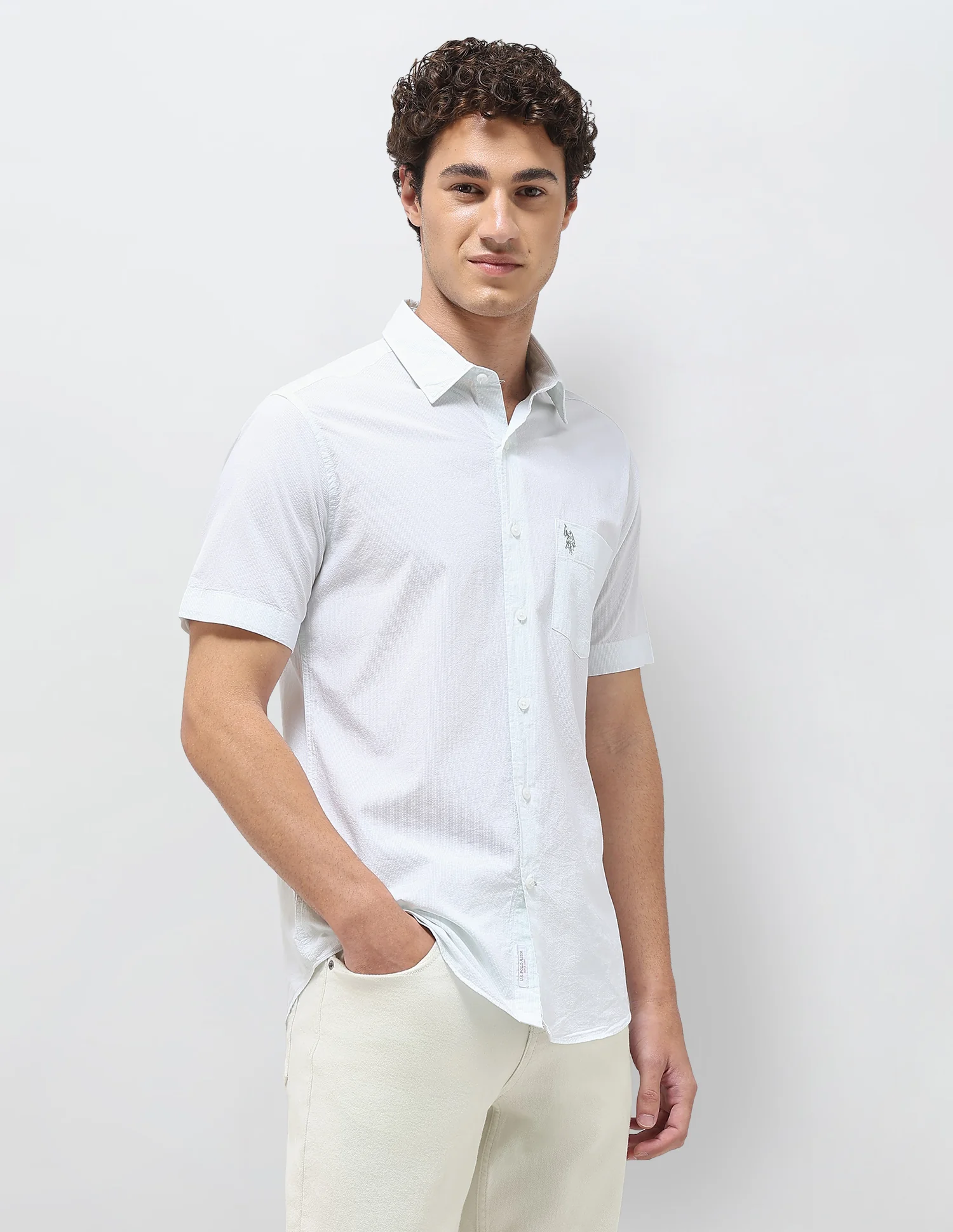 Pinstriped Seersucker Shirt - Image 4