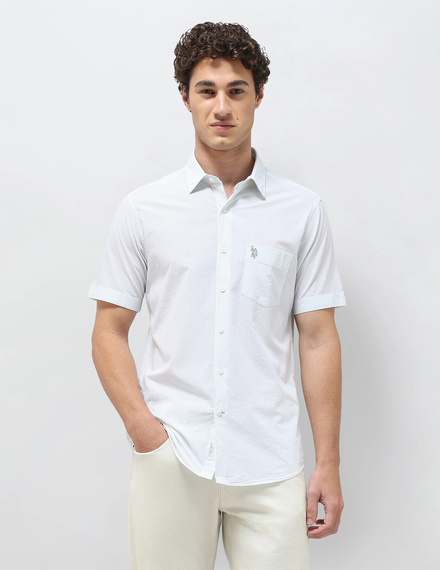 Pinstriped Seersucker Shirt - Image 6
