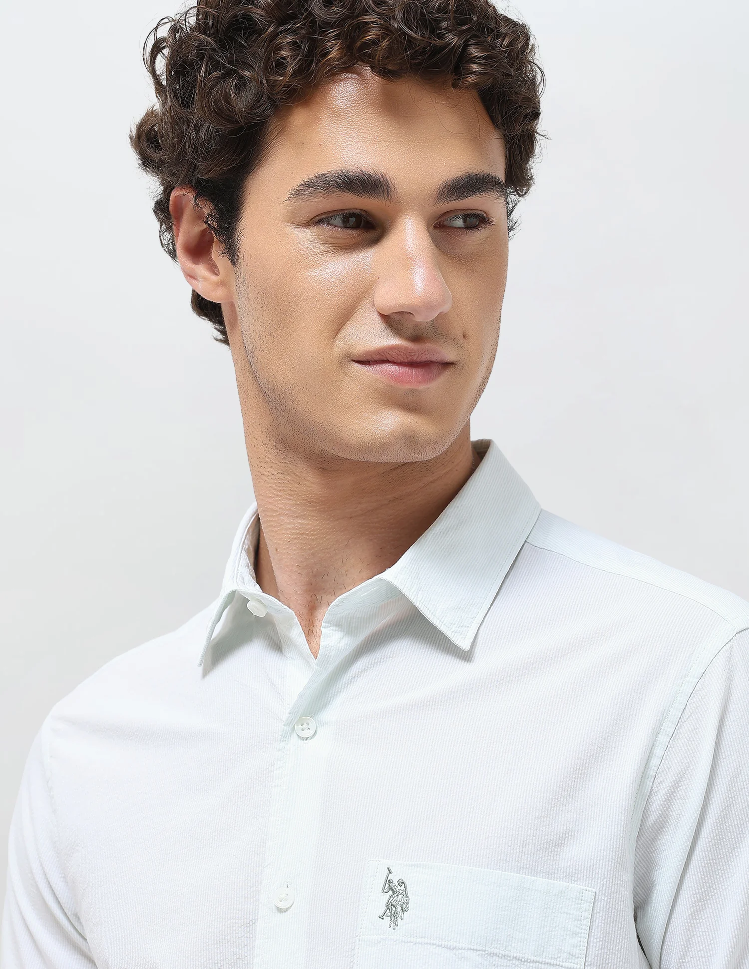 Pinstriped Seersucker Shirt - Image 7
