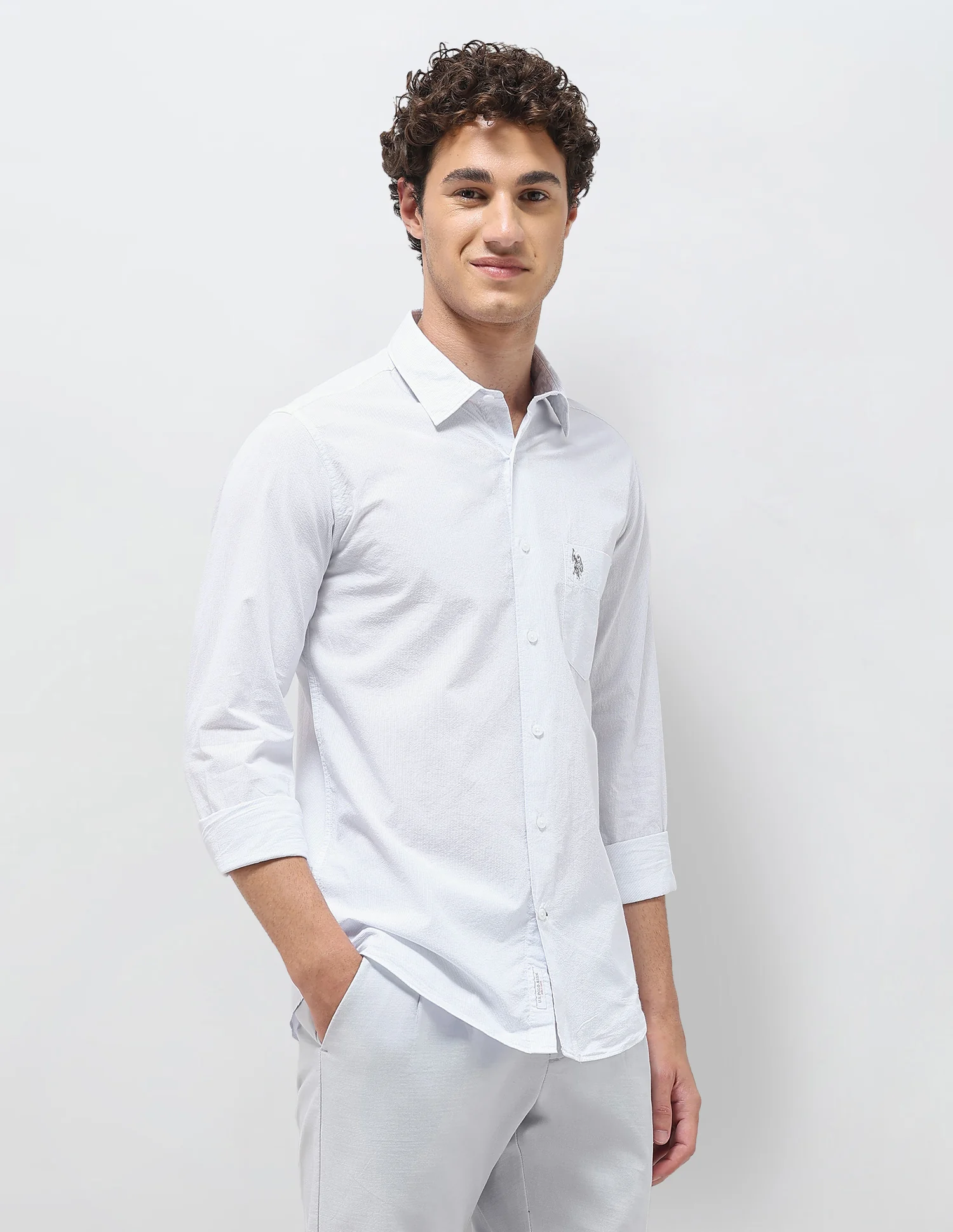 Pinstriped Seersucker Shirt - Image 4