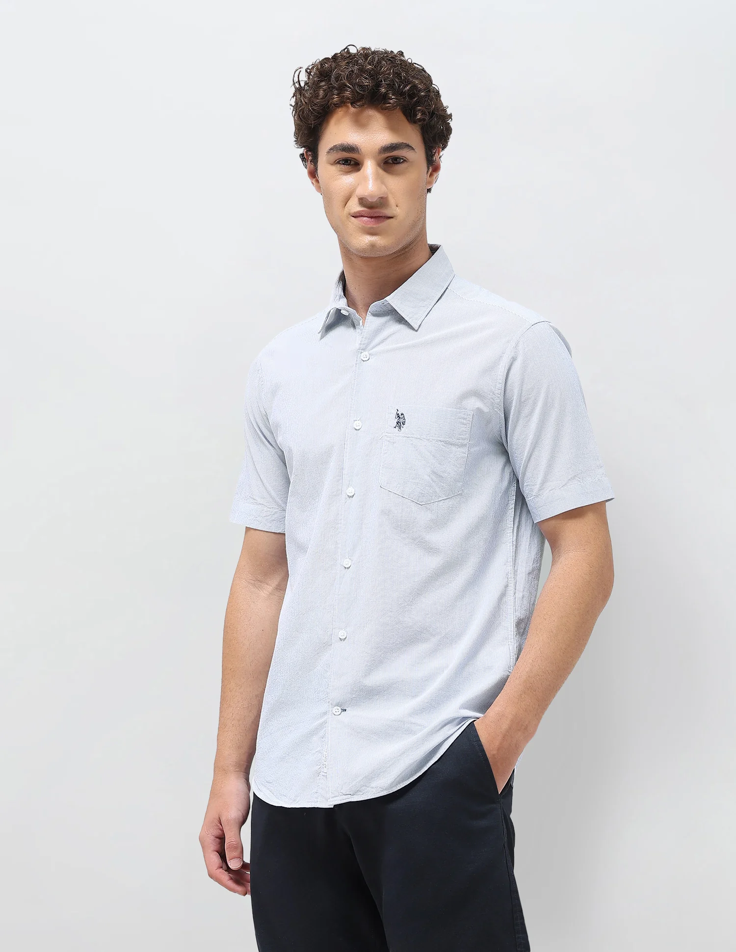 Pinstriped Seersucker Shirt - Image 4