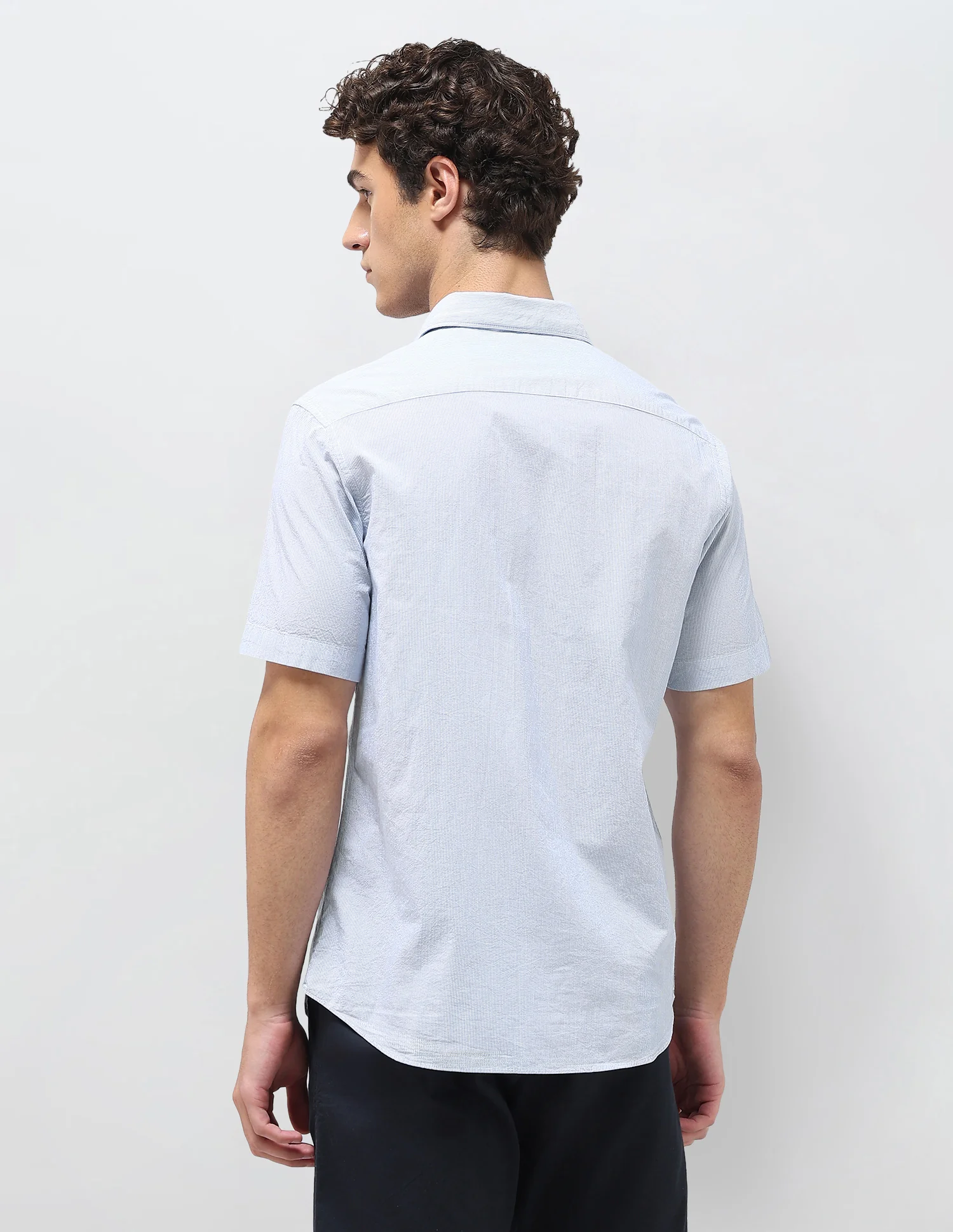 Pinstriped Seersucker Shirt - Image 5
