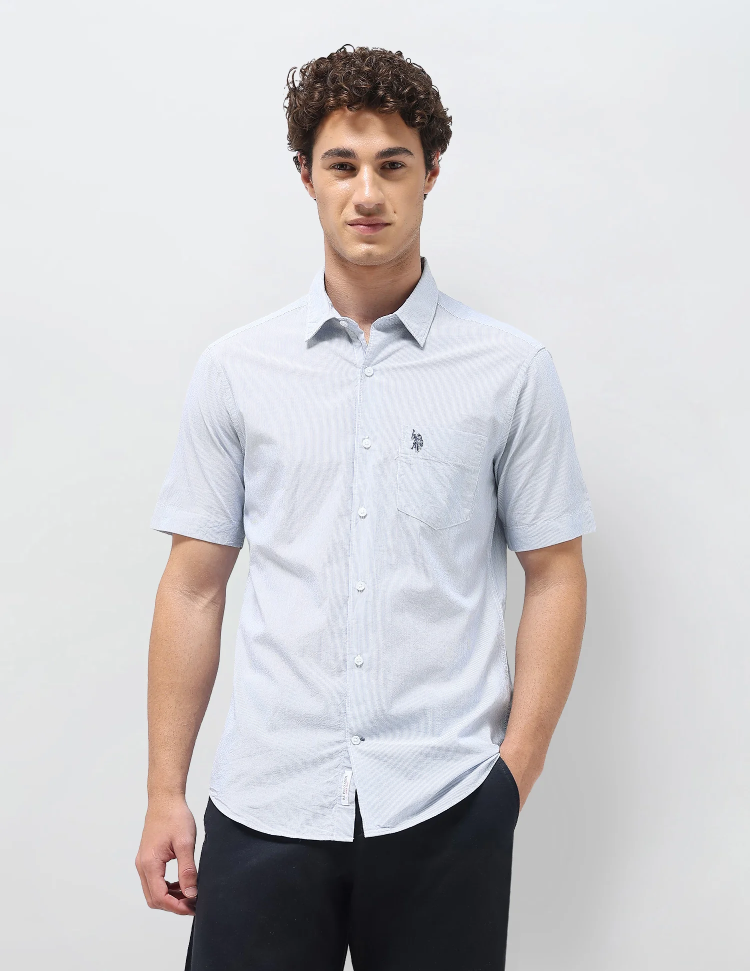 Pinstriped Seersucker Shirt - Image 6