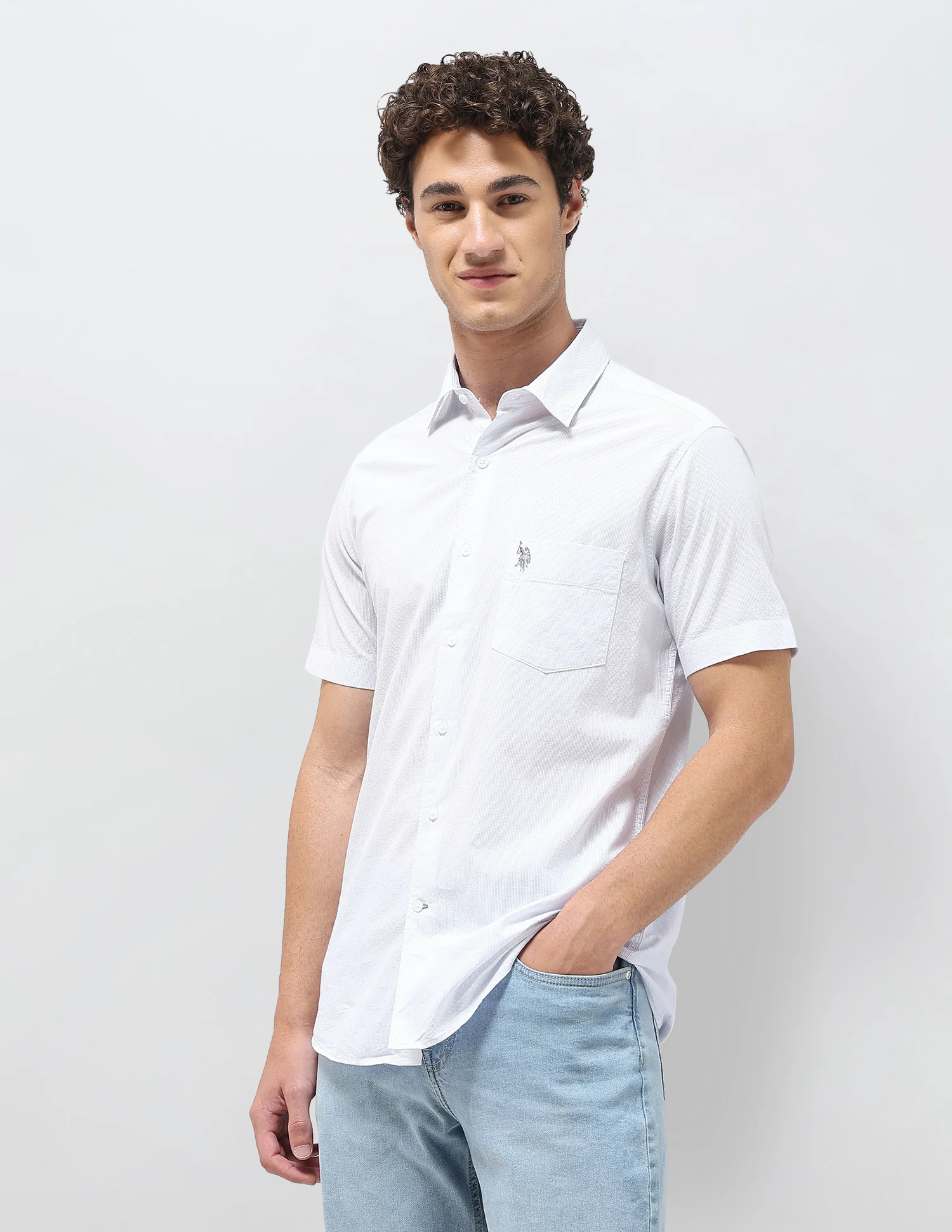 Pinstriped Seersucker Shirt - Image 4