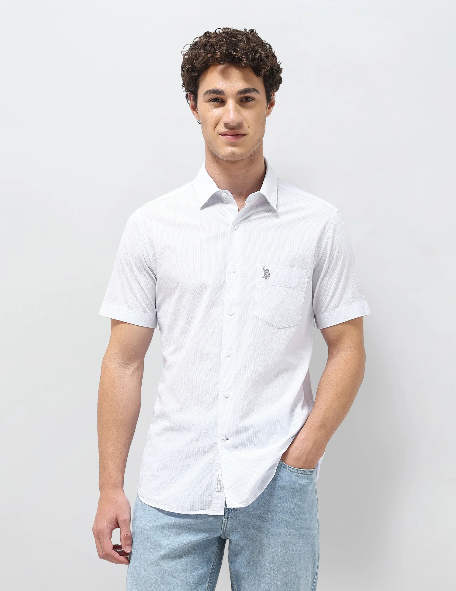 Pinstriped Seersucker Shirt - Image 6