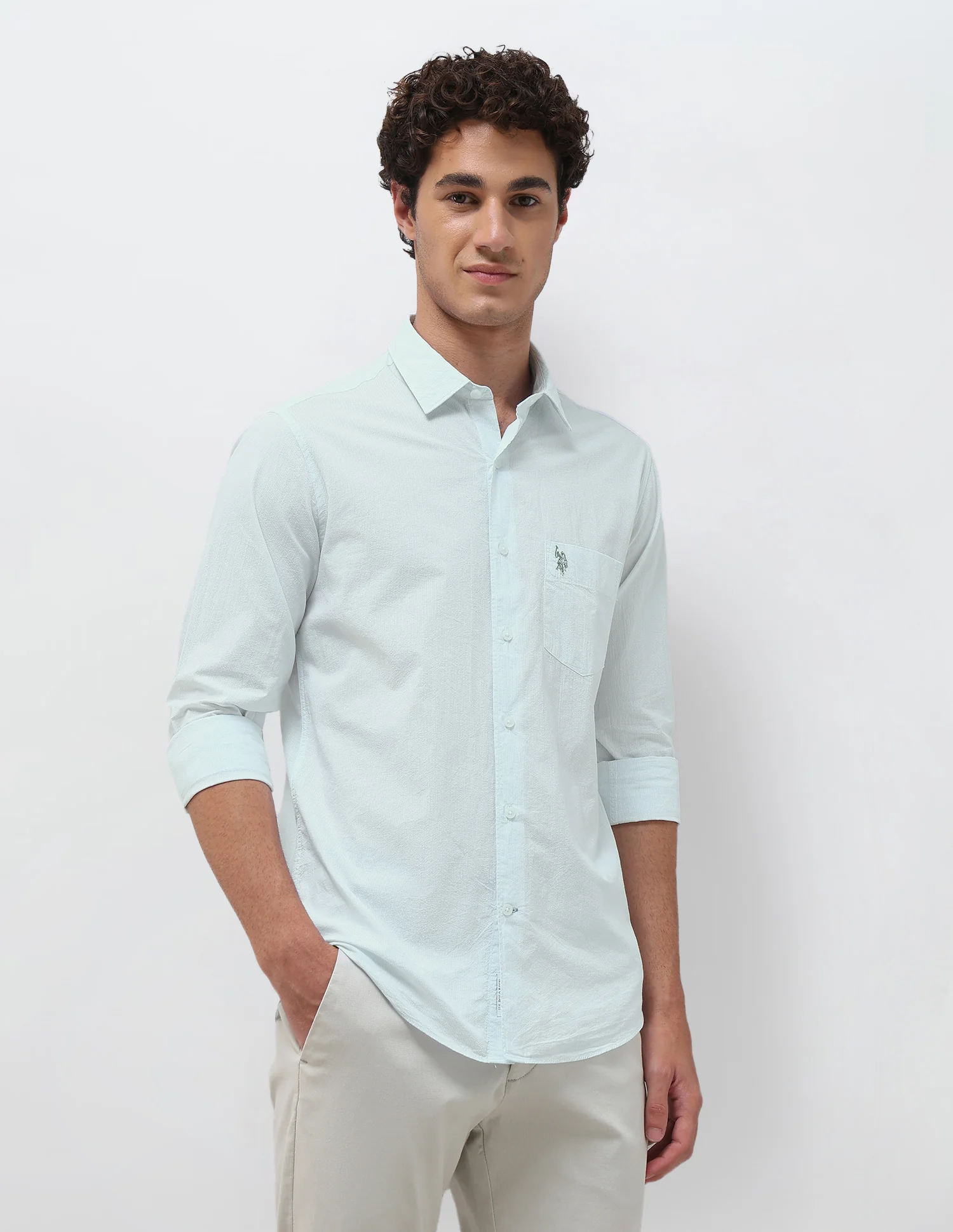 Pinstriped Seersucker Shirt - Image 4