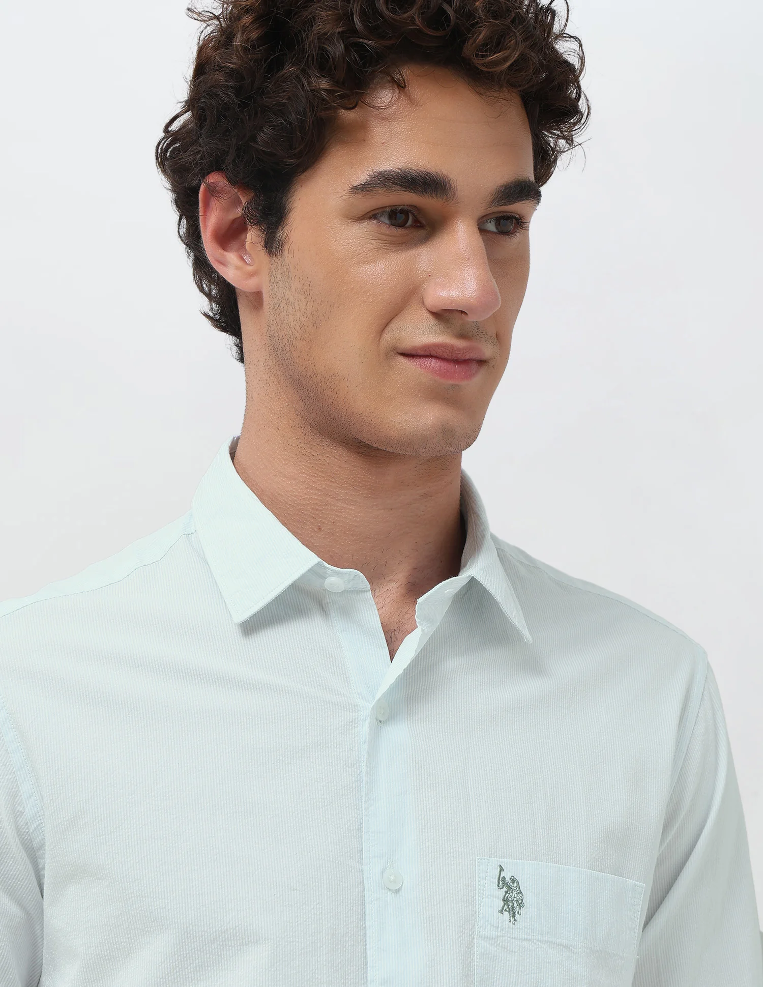Pinstriped Seersucker Shirt - Image 7
