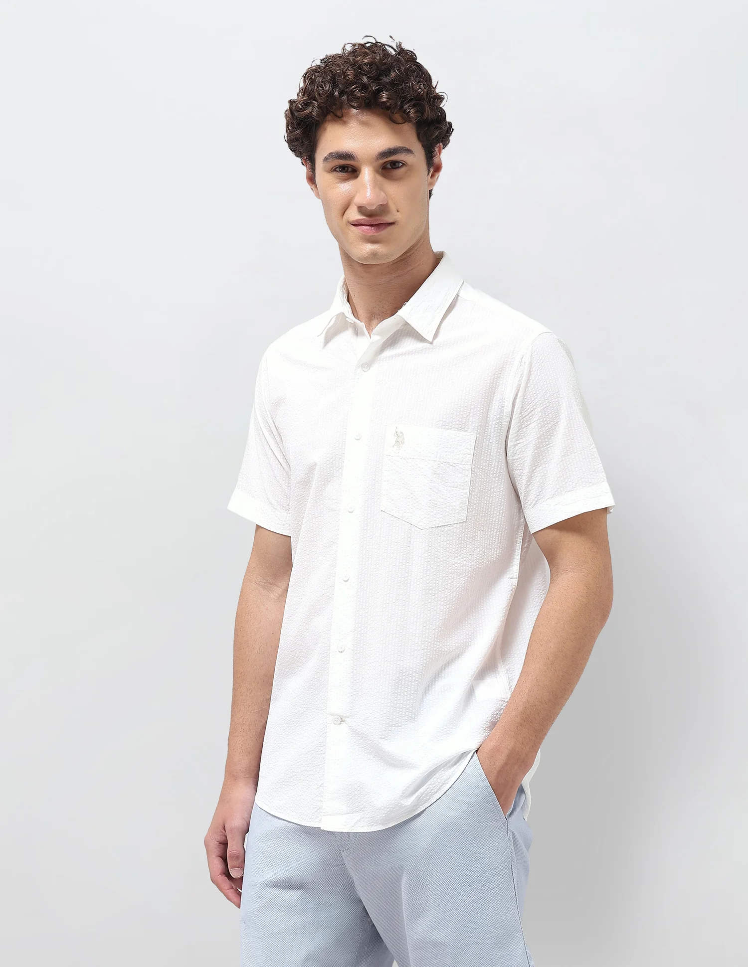 Pinstriped Seersucker Shirt - Image 4