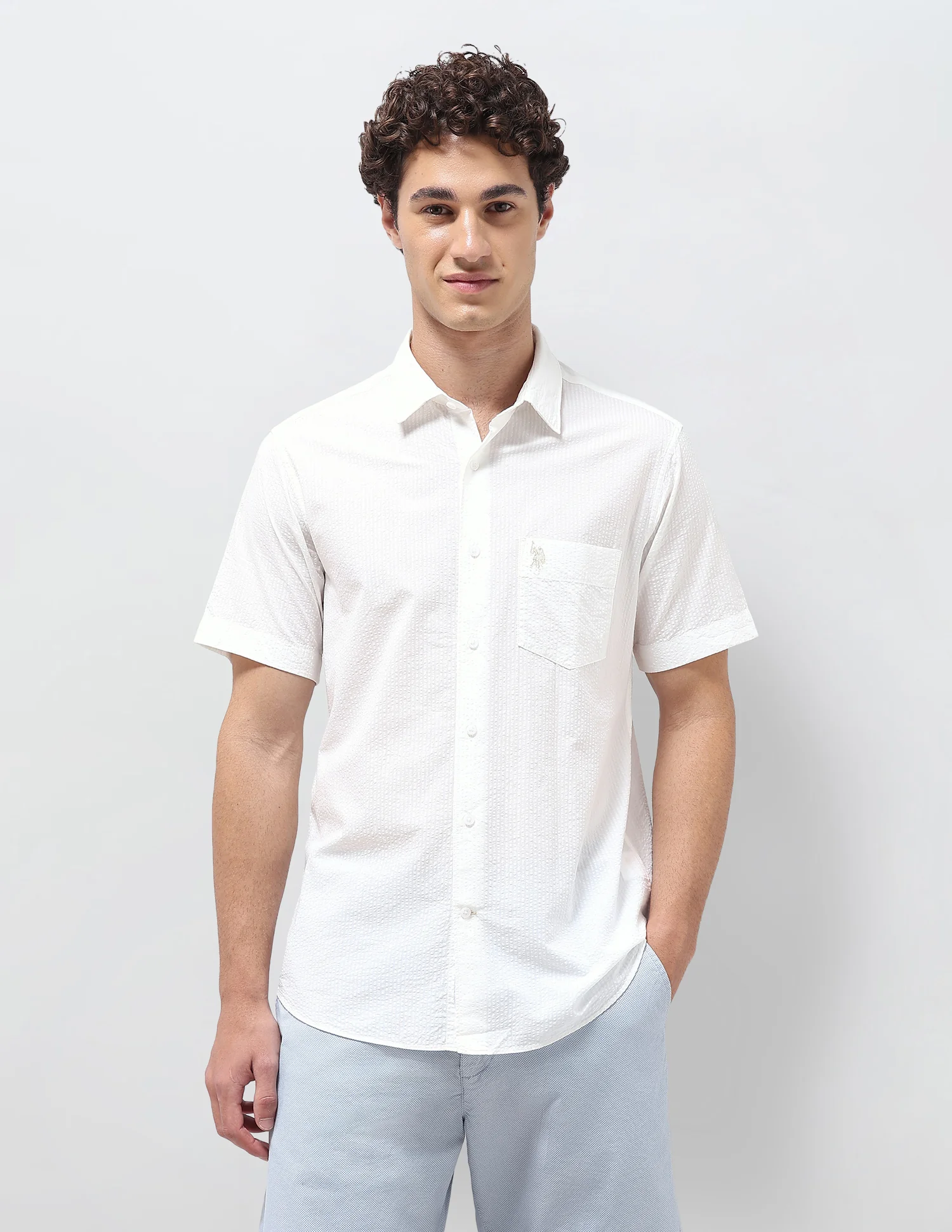 Pinstriped Seersucker Shirt - Image 6