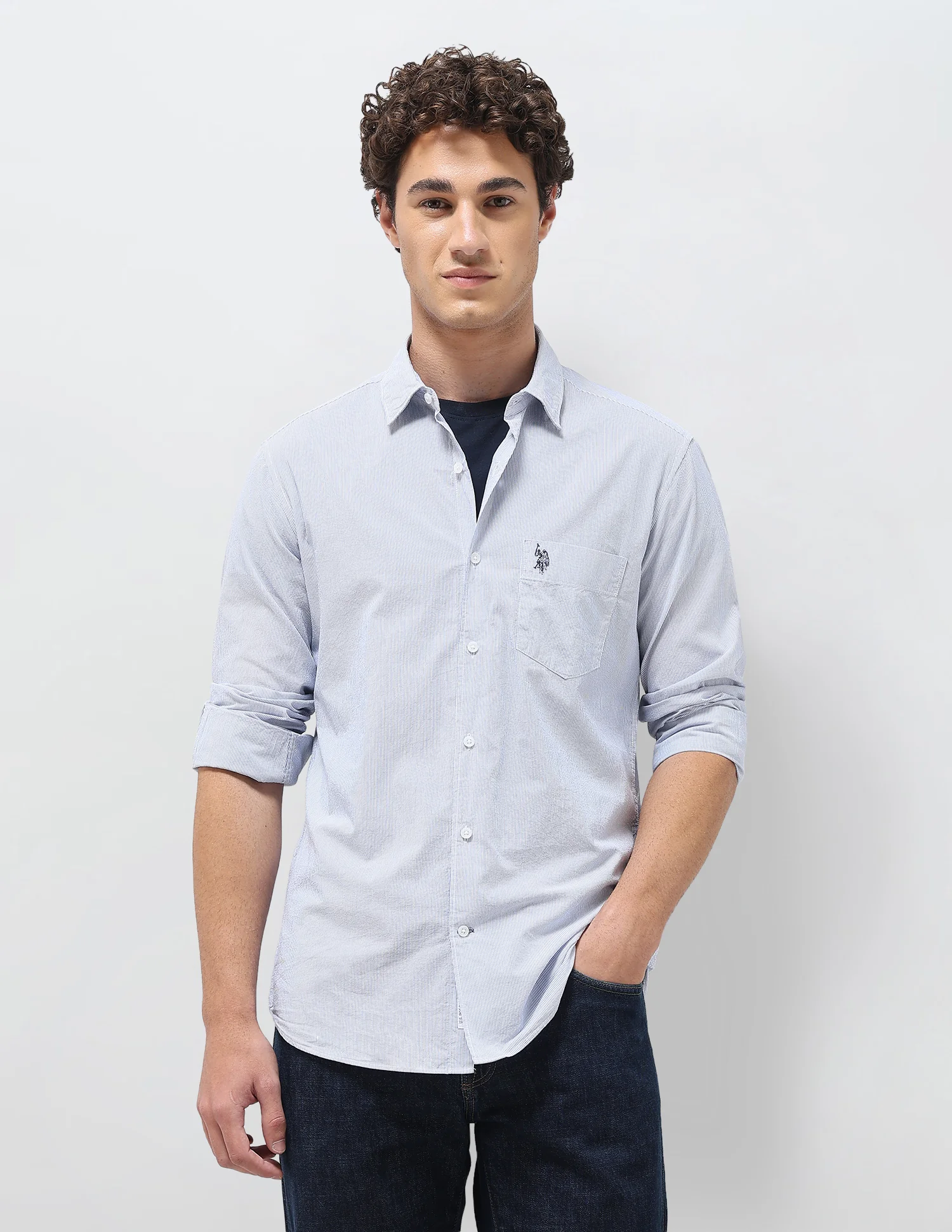 Pinstriped Seersucker Shirt - Image 6