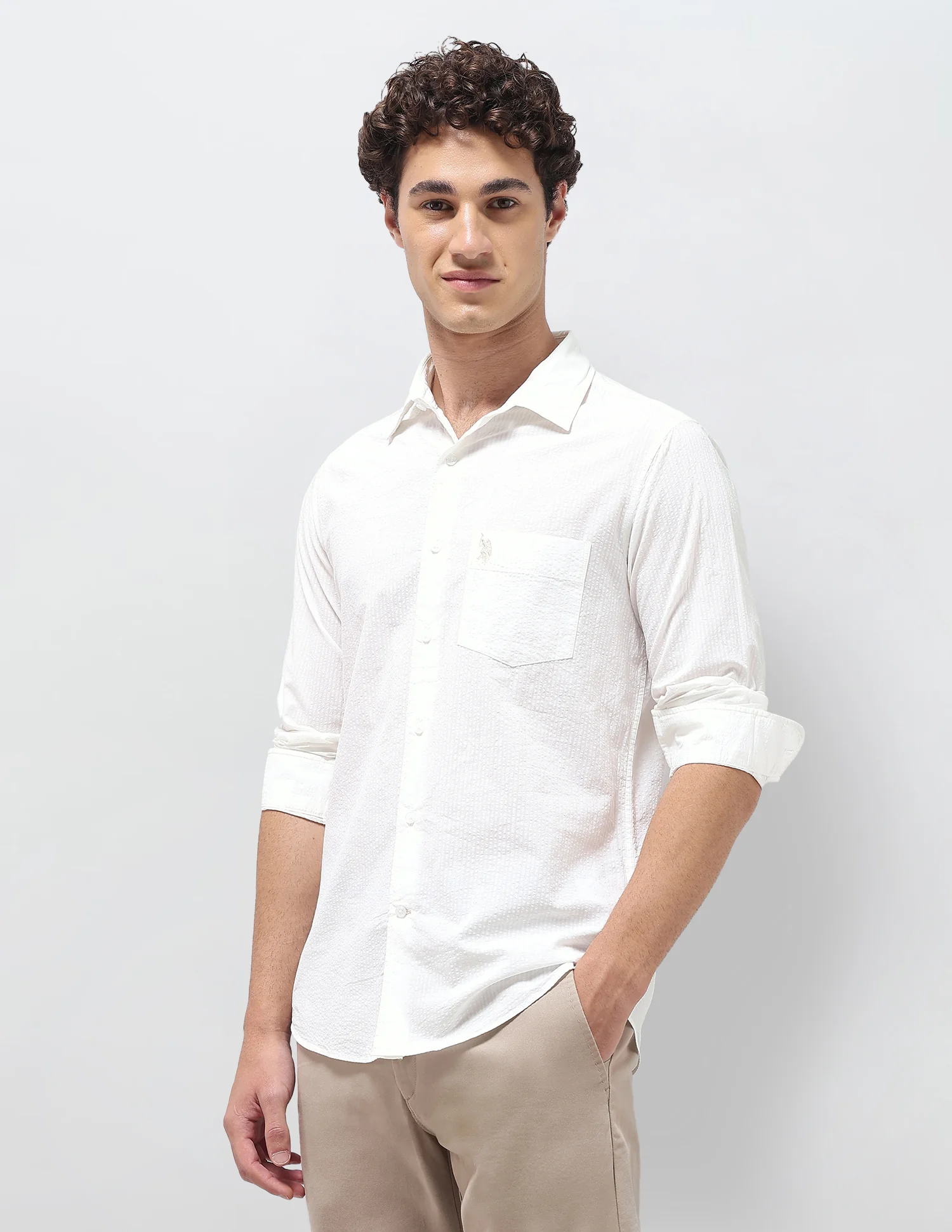 Pinstriped Seersucker Shirt - Image 4