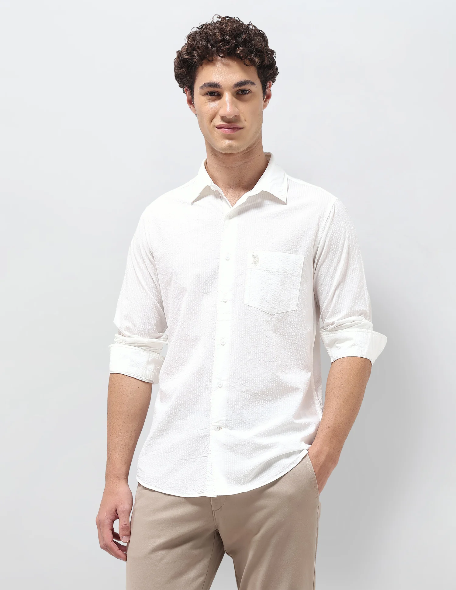 Pinstriped Seersucker Shirt - Image 6
