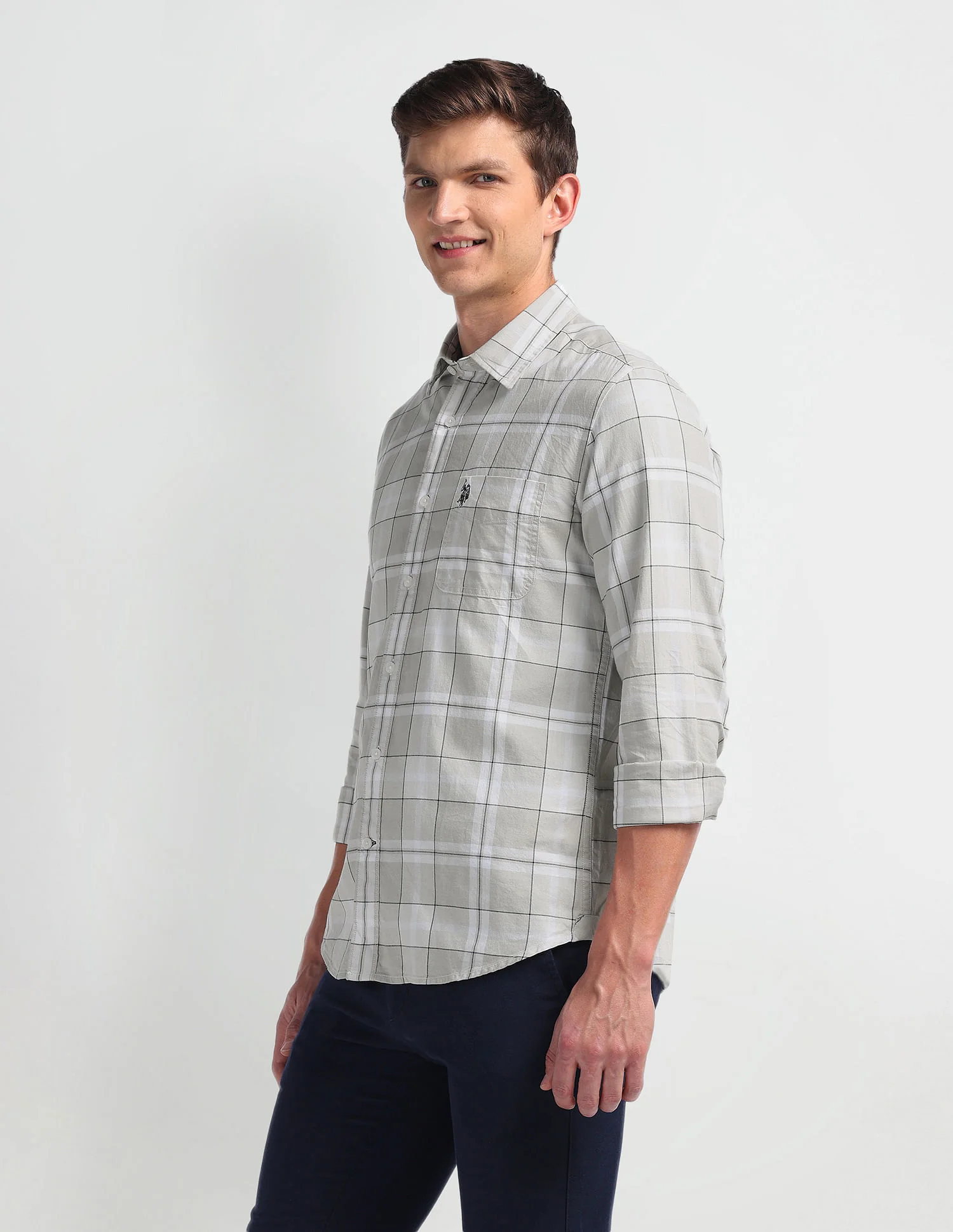 Plaid Check Slim Fit Shirt - Image 4