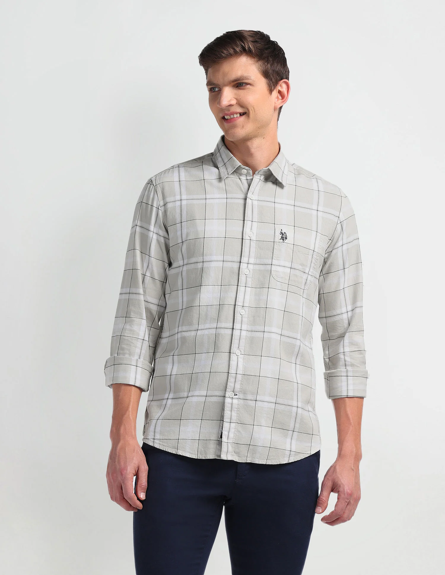 Plaid Check Slim Fit Shirt - Image 6