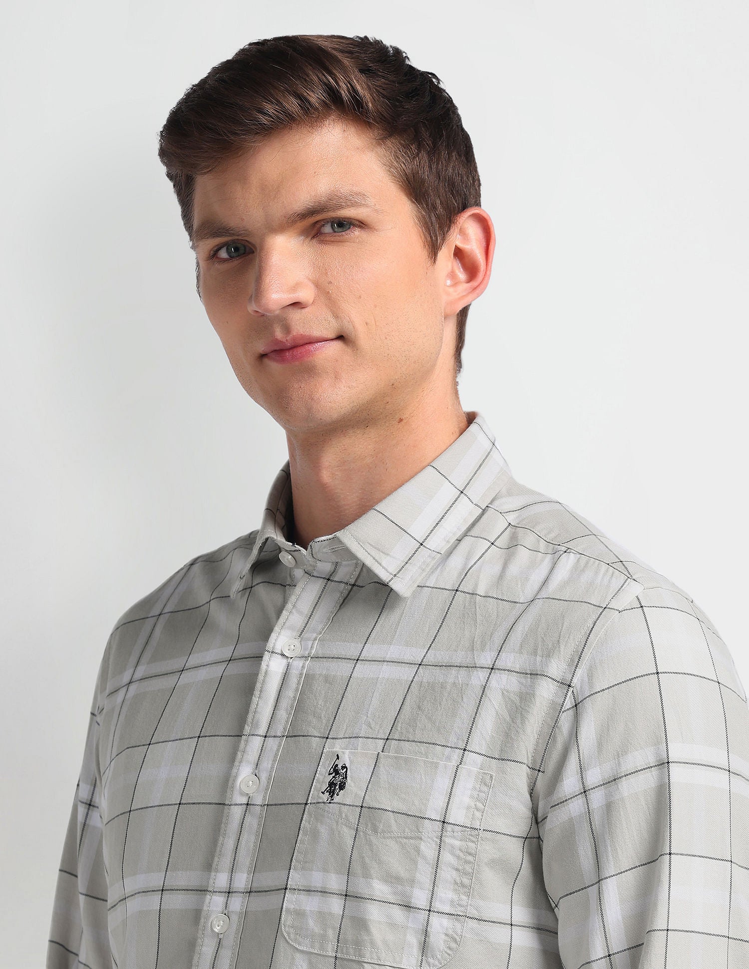 Plaid Check Slim Fit Shirt - Image 7