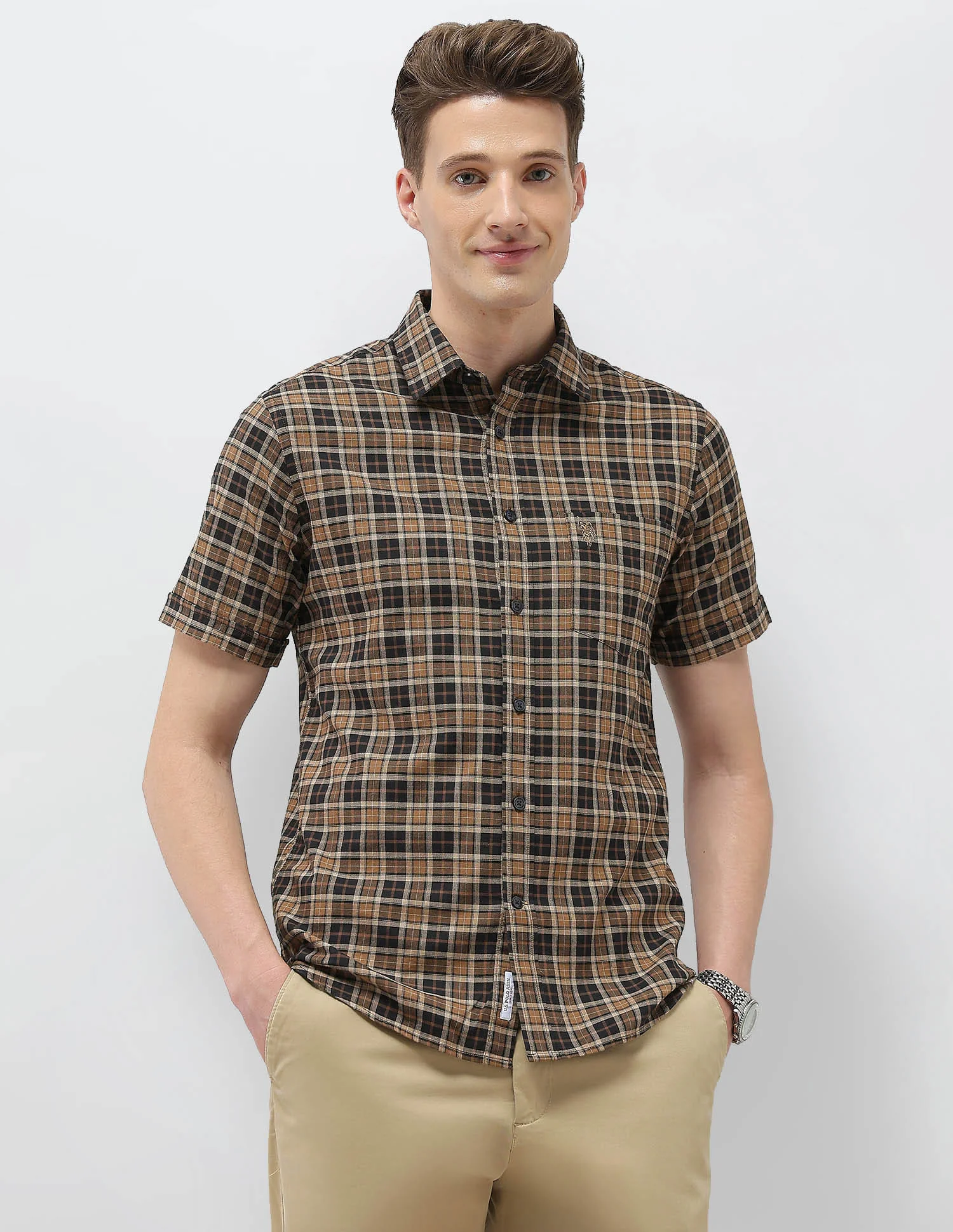 Plaid Checked Elevnado Regular Fit Shirt