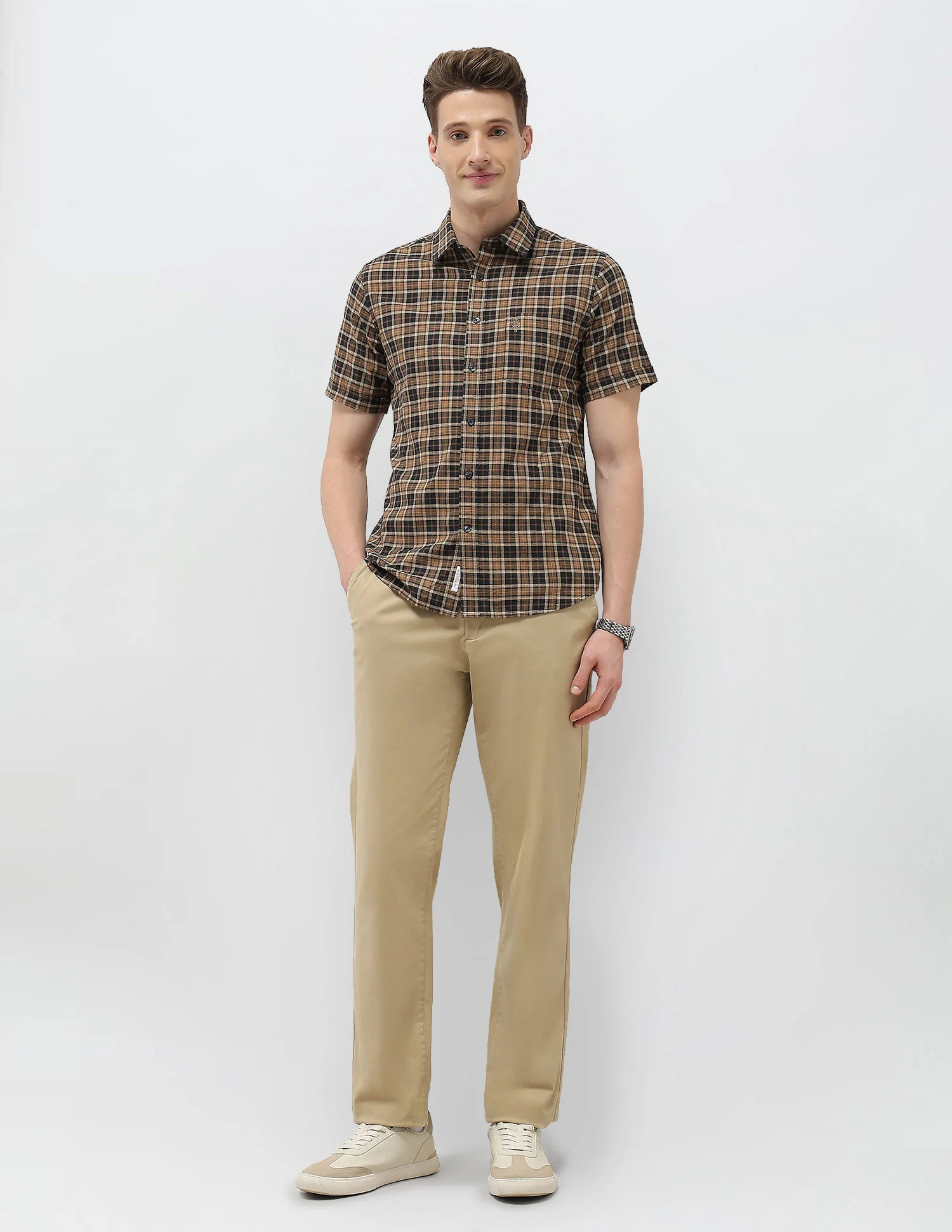 Plaid Checked Elevnado Regular Fit Shirt - Image 3