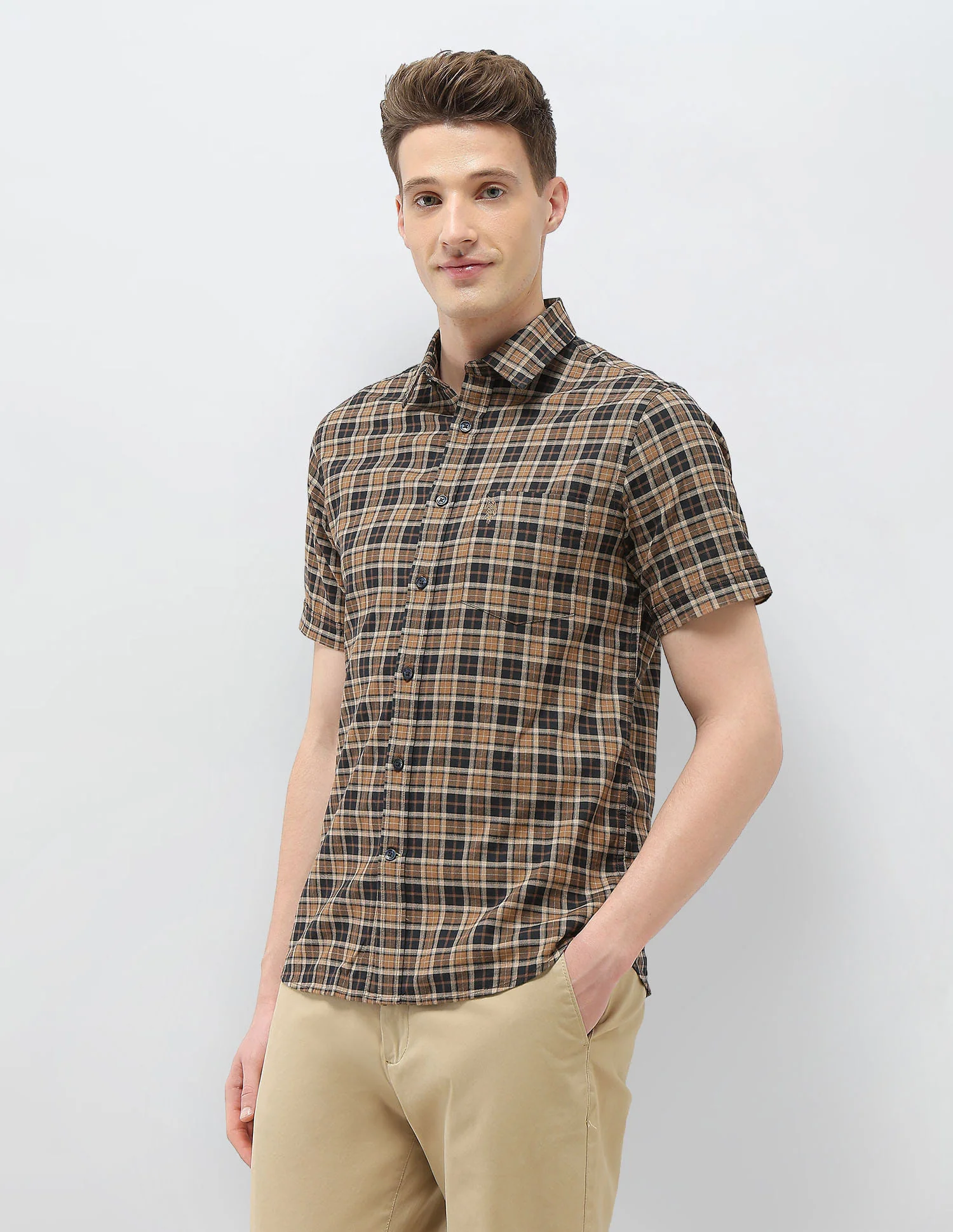 Plaid Checked Elevnado Regular Fit Shirt - Image 4