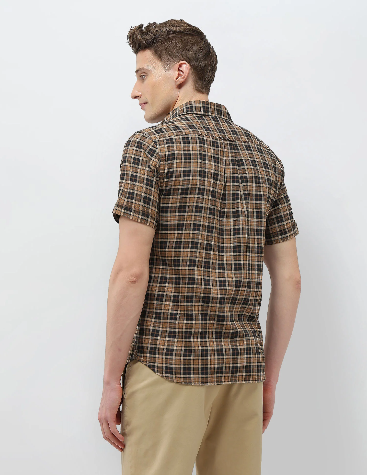 Plaid Checked Elevnado Regular Fit Shirt - Image 5