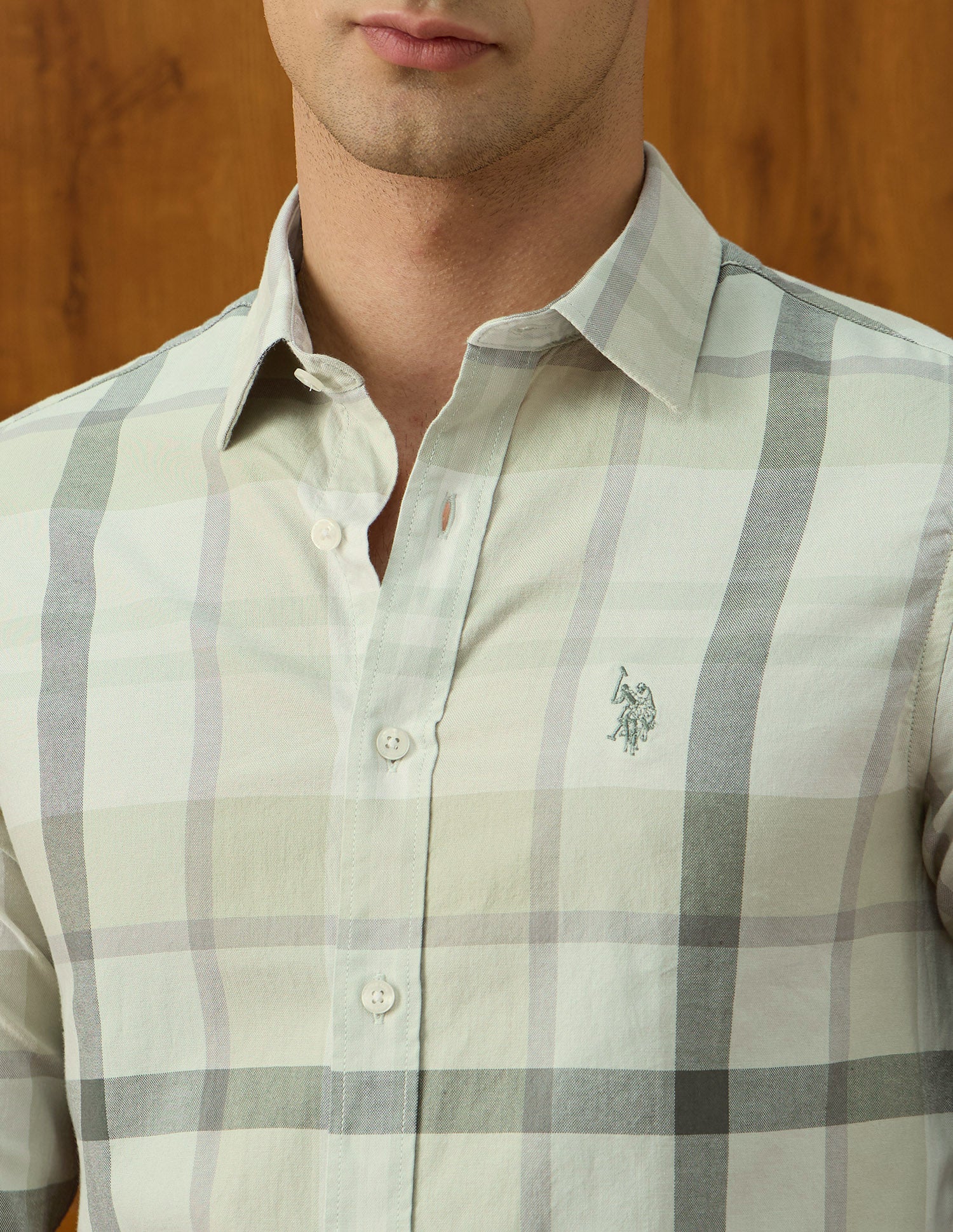 Plaid Checked Equestrian Aisle Theater Shirt - Image 7