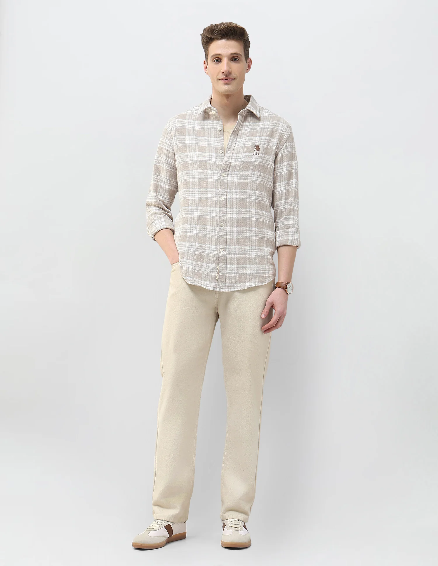 Plaid Checked Motel On The Coast Shirt - Image 3
