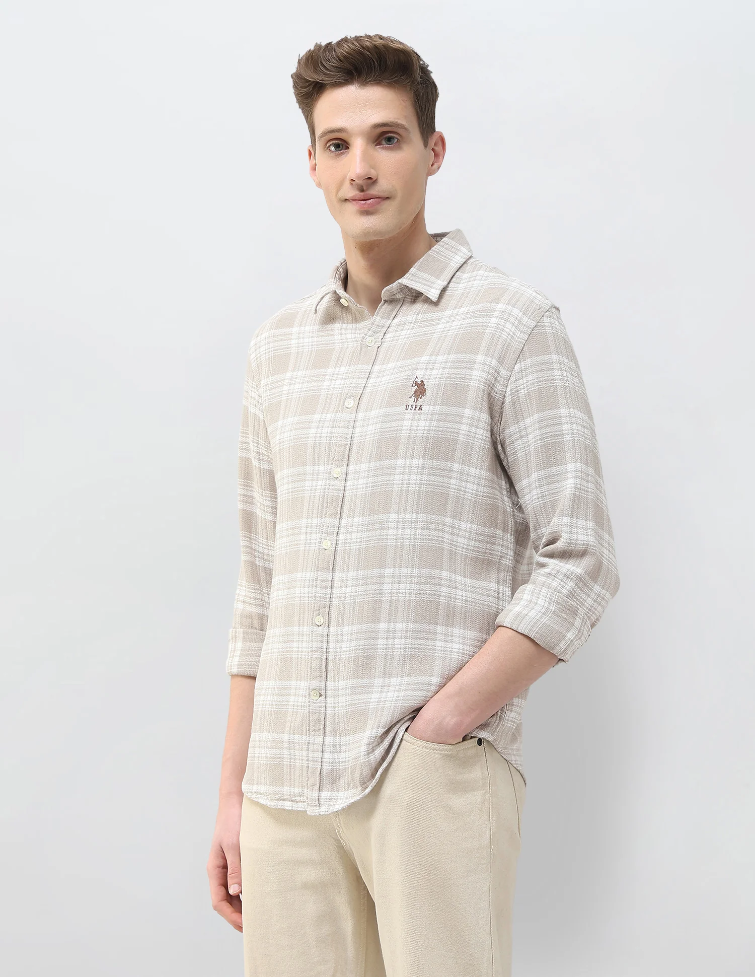 Plaid Checked Motel On The Coast Shirt - Image 4