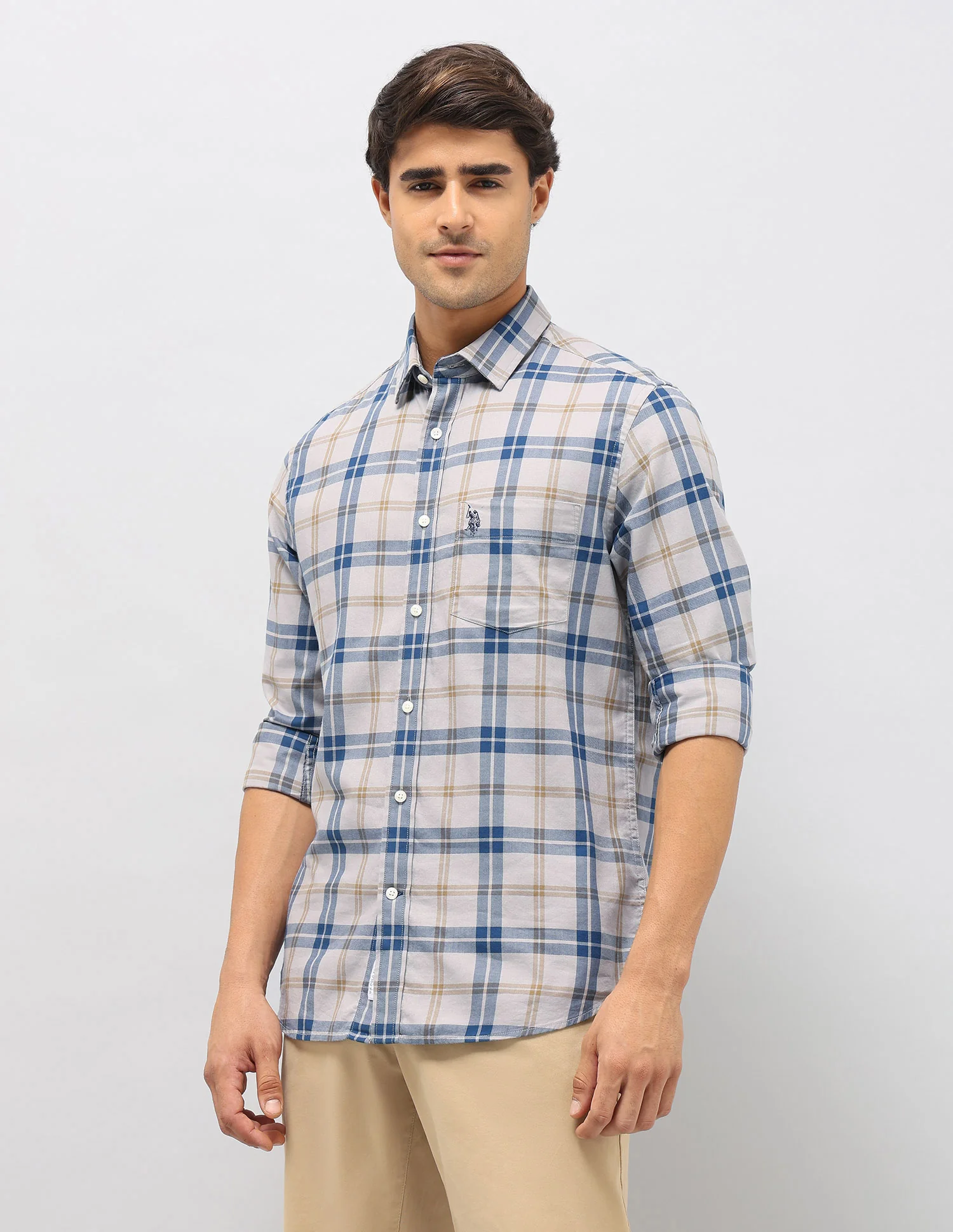 Plaid Checked Pure Cotton Shirt - Image 4
