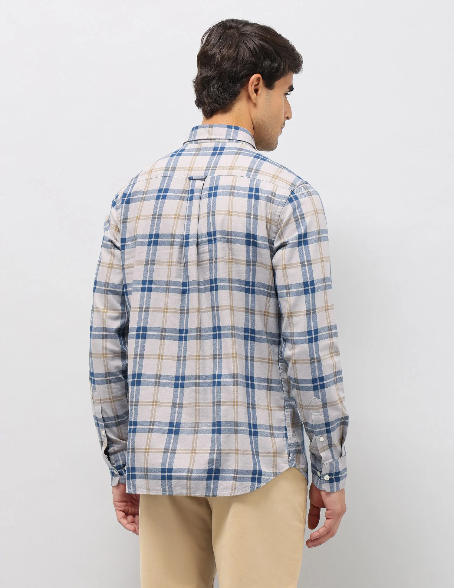 Plaid Checked Pure Cotton Shirt - Image 5