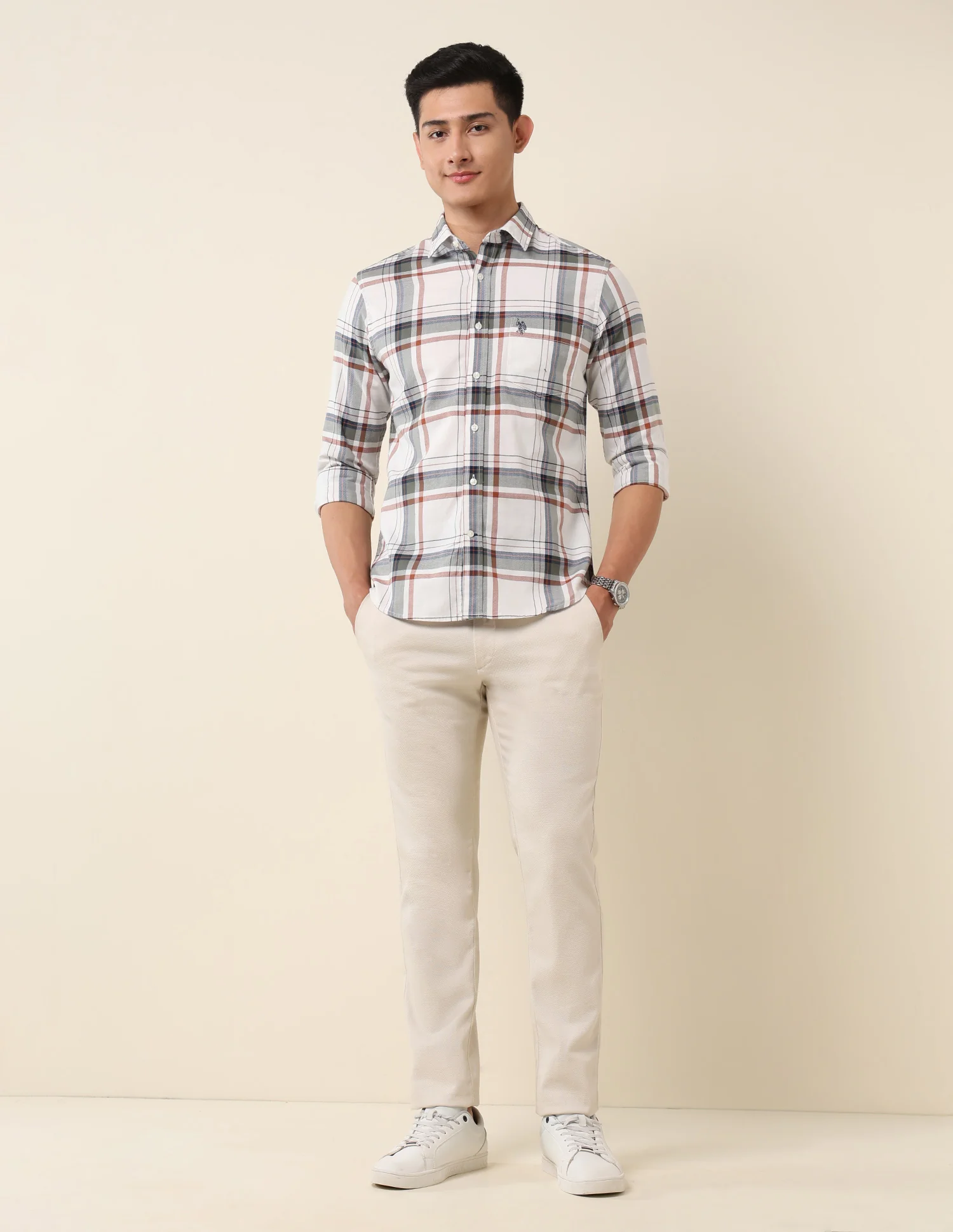 Plaid Checked Pure Cotton Shirt - Image 3