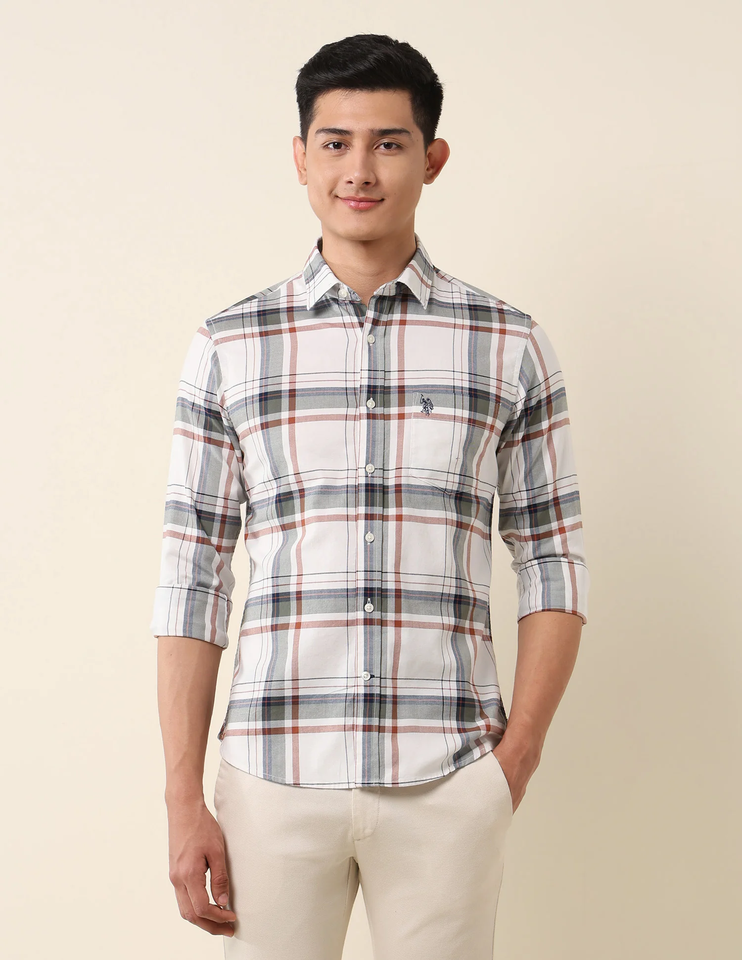 Plaid Checked Pure Cotton Shirt - Image 6