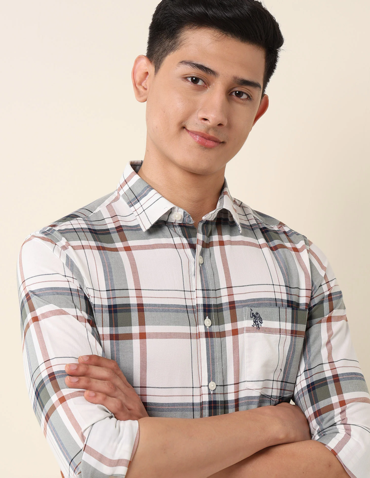 Plaid Checked Pure Cotton Shirt - Image 7