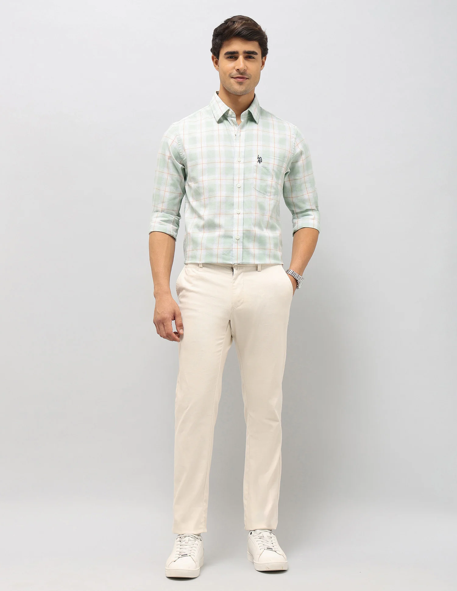 Plaid Checked Pure Cotton Shirt - Image 3