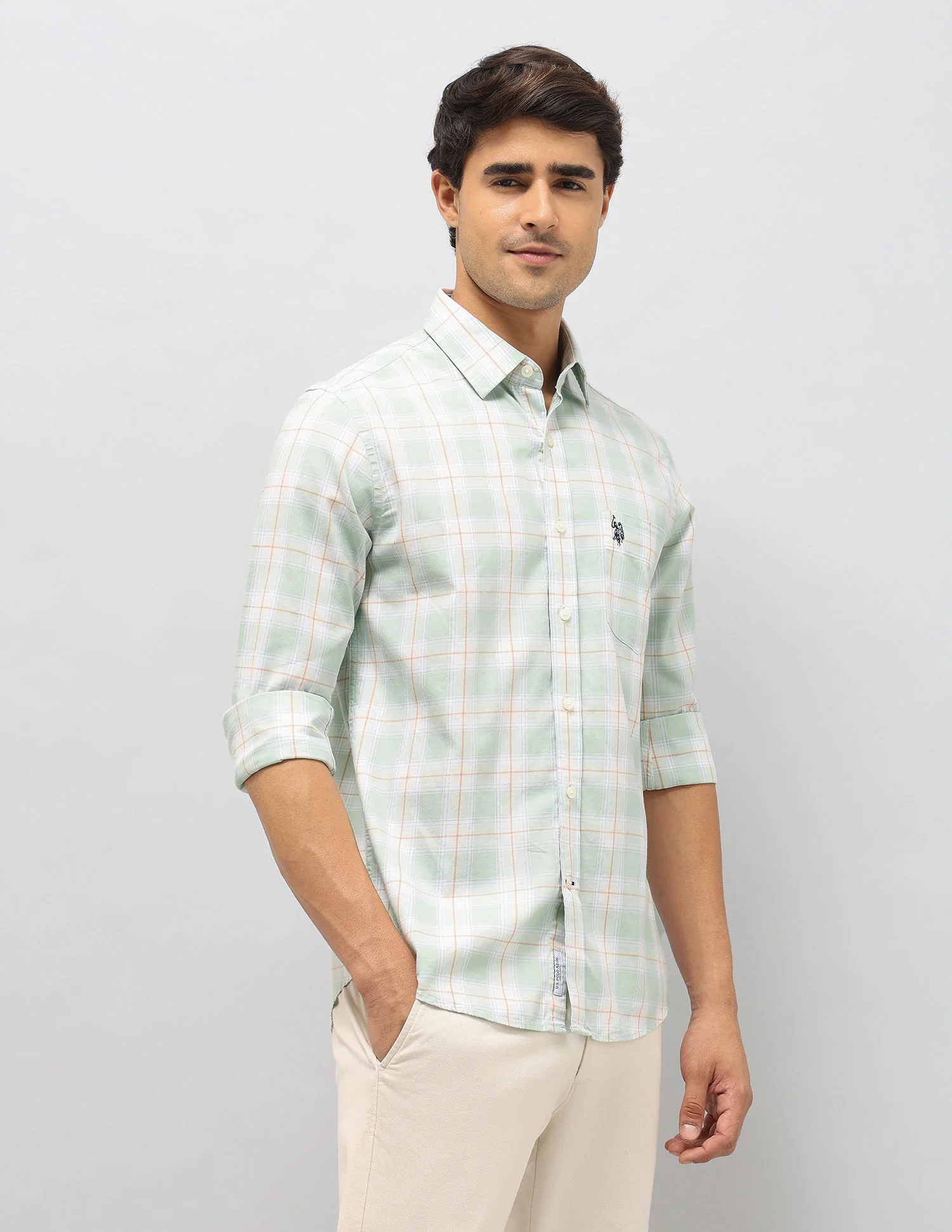 Plaid Checked Pure Cotton Shirt - Image 4