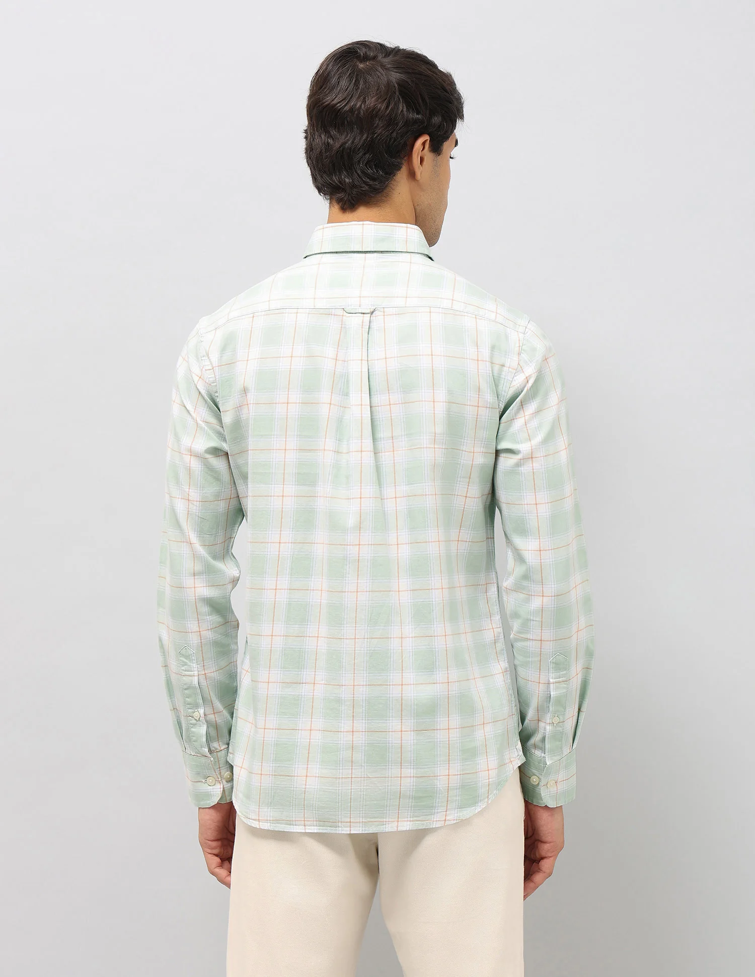 Plaid Checked Pure Cotton Shirt - Image 5