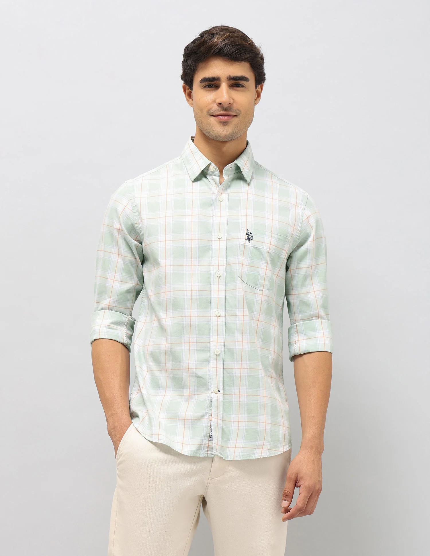 Plaid Checked Pure Cotton Shirt - Image 6