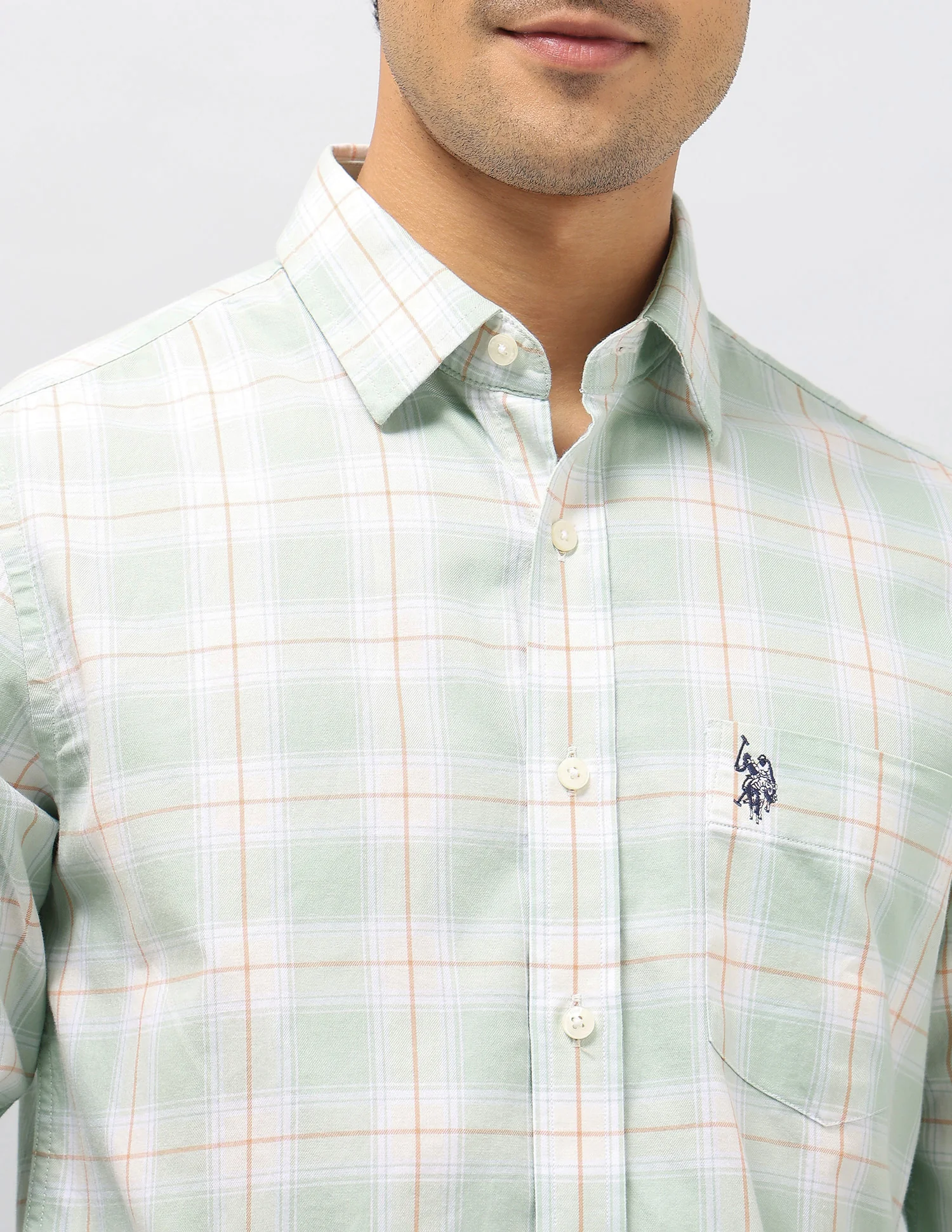 Plaid Checked Pure Cotton Shirt - Image 7