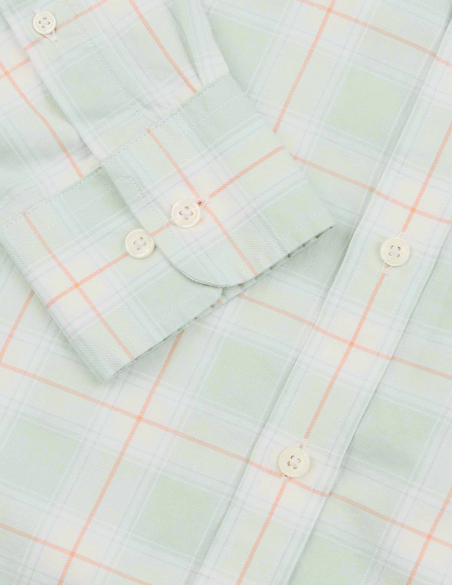 Plaid Checked Pure Cotton Shirt - Image 8
