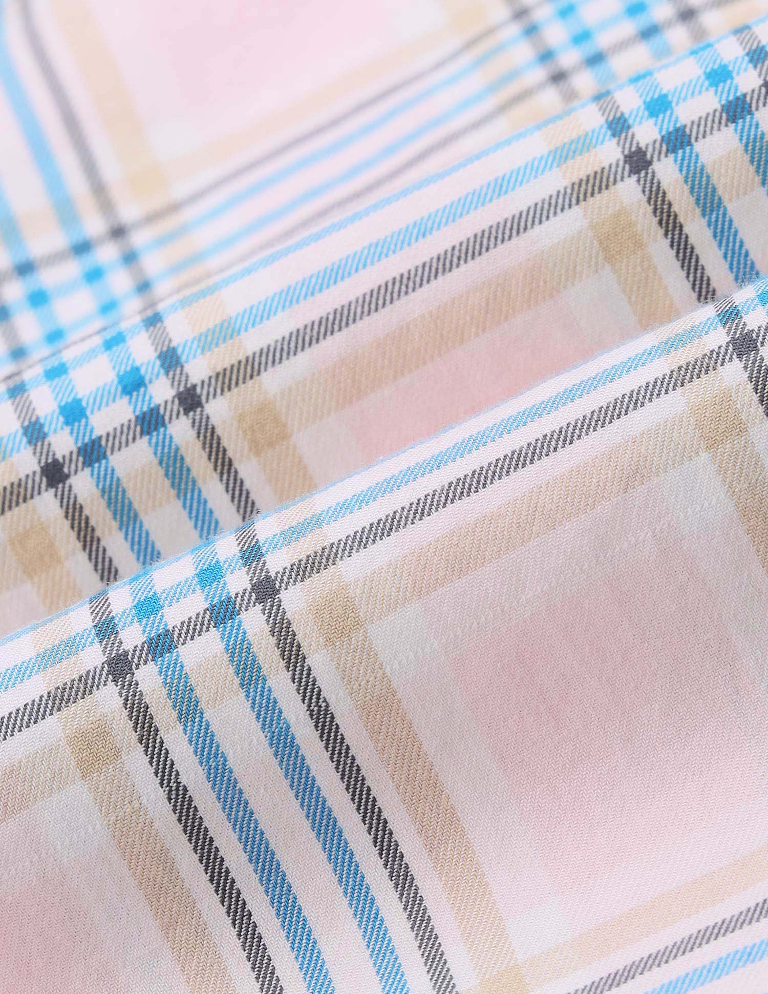 Plaid Checked Pure Cotton Shirt - Image 2