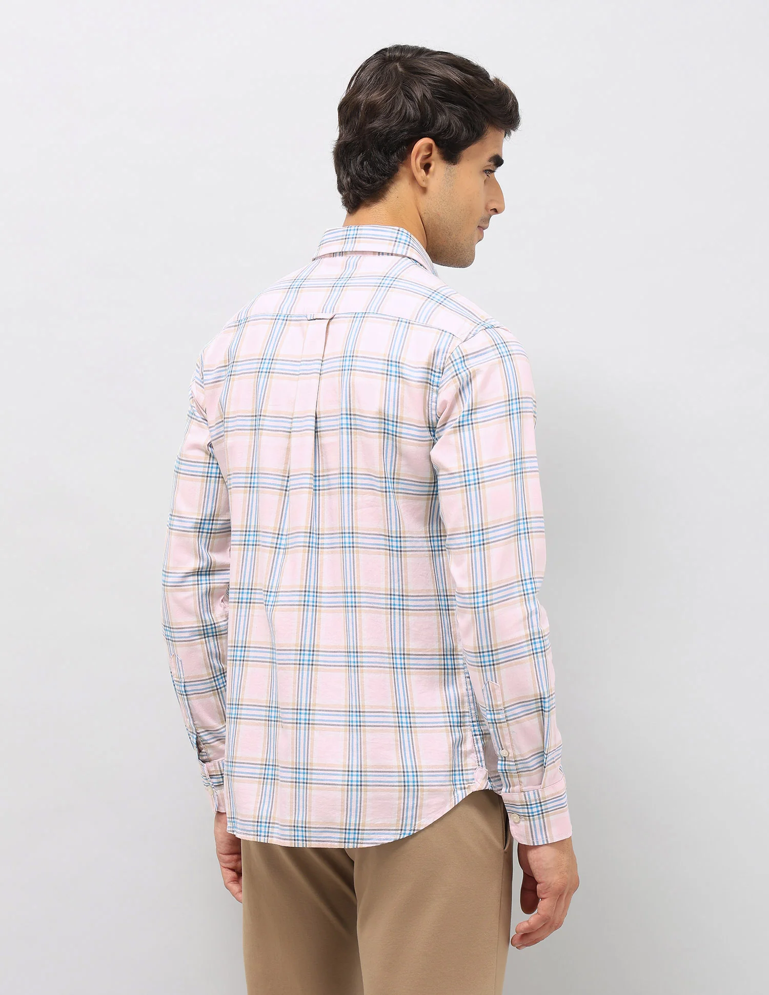 Plaid Checked Pure Cotton Shirt - Image 5