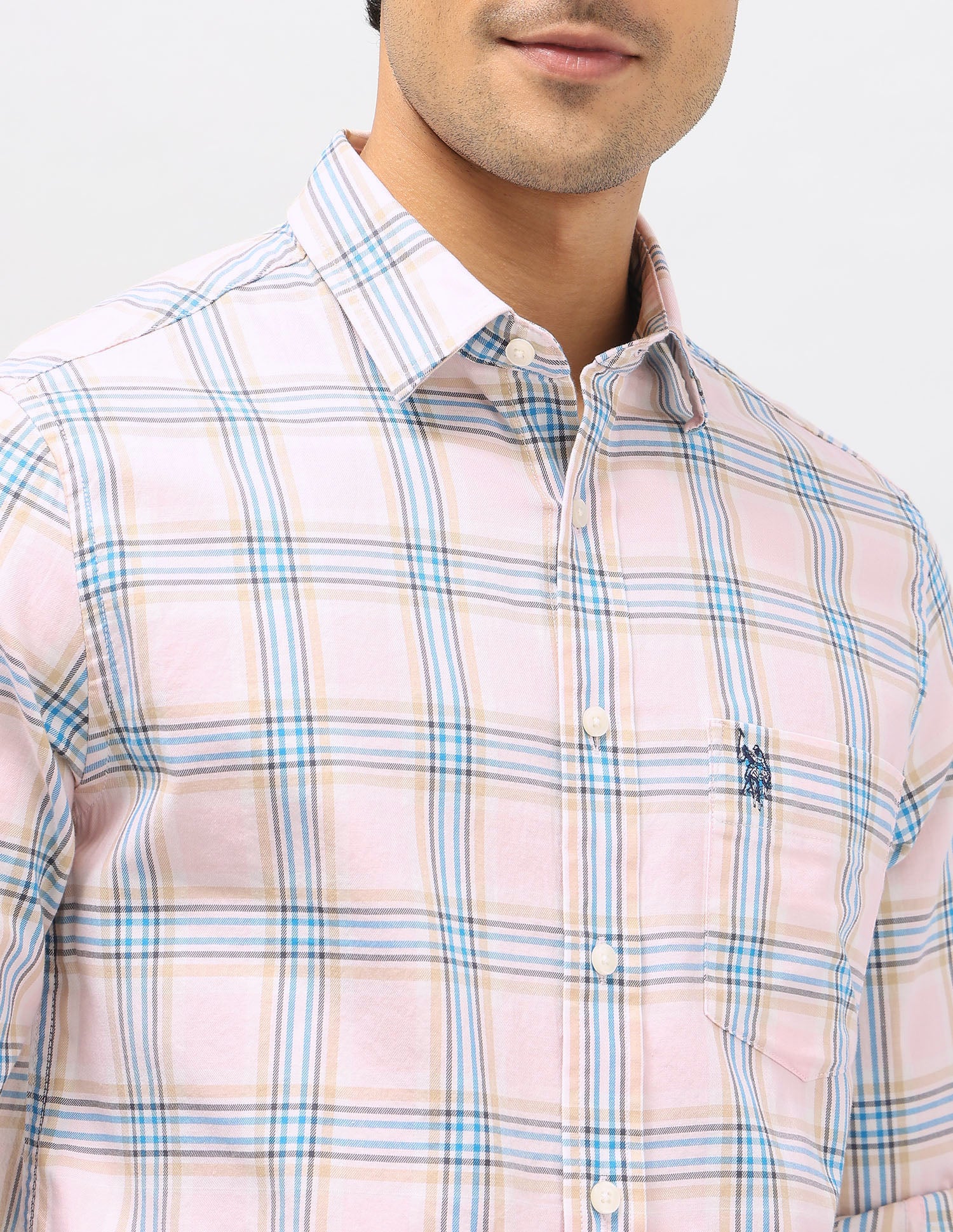 Plaid Checked Pure Cotton Shirt - Image 7